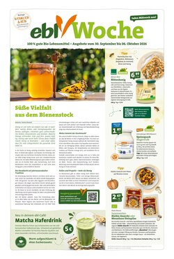 Ebl Naturkost Prospekt (ab 30.09.2026) zum Blättern