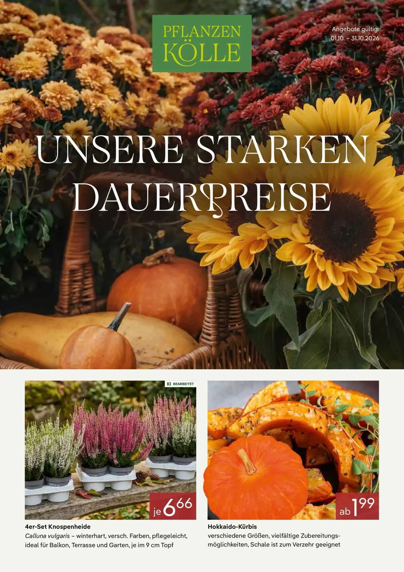 Pflanzen Kölle Prospekt (ab 30.09.2026) zum Blättern - Seite 1