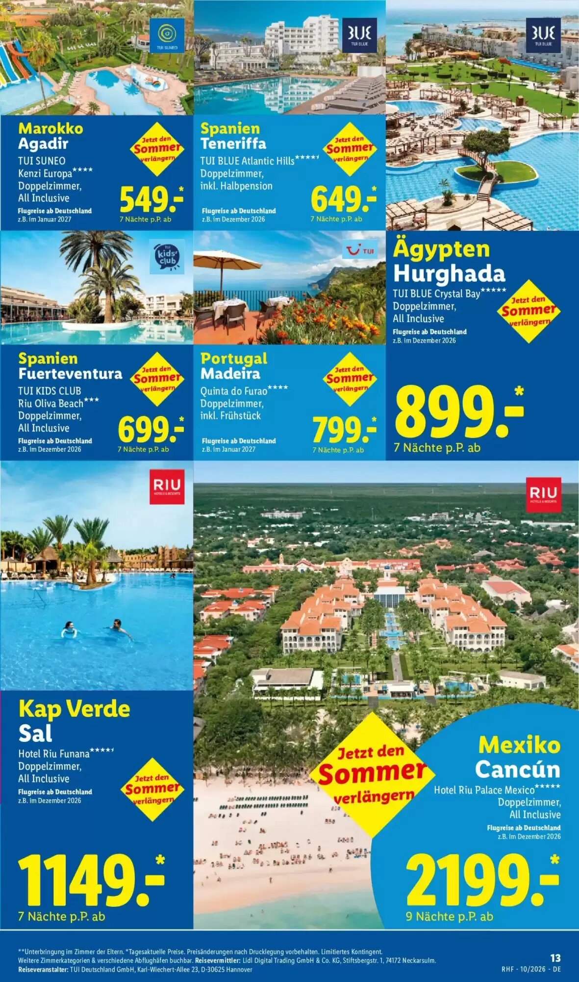 Lidl Reisen Prospekt (ab 30.09.2026) zum Blättern - Seite 13