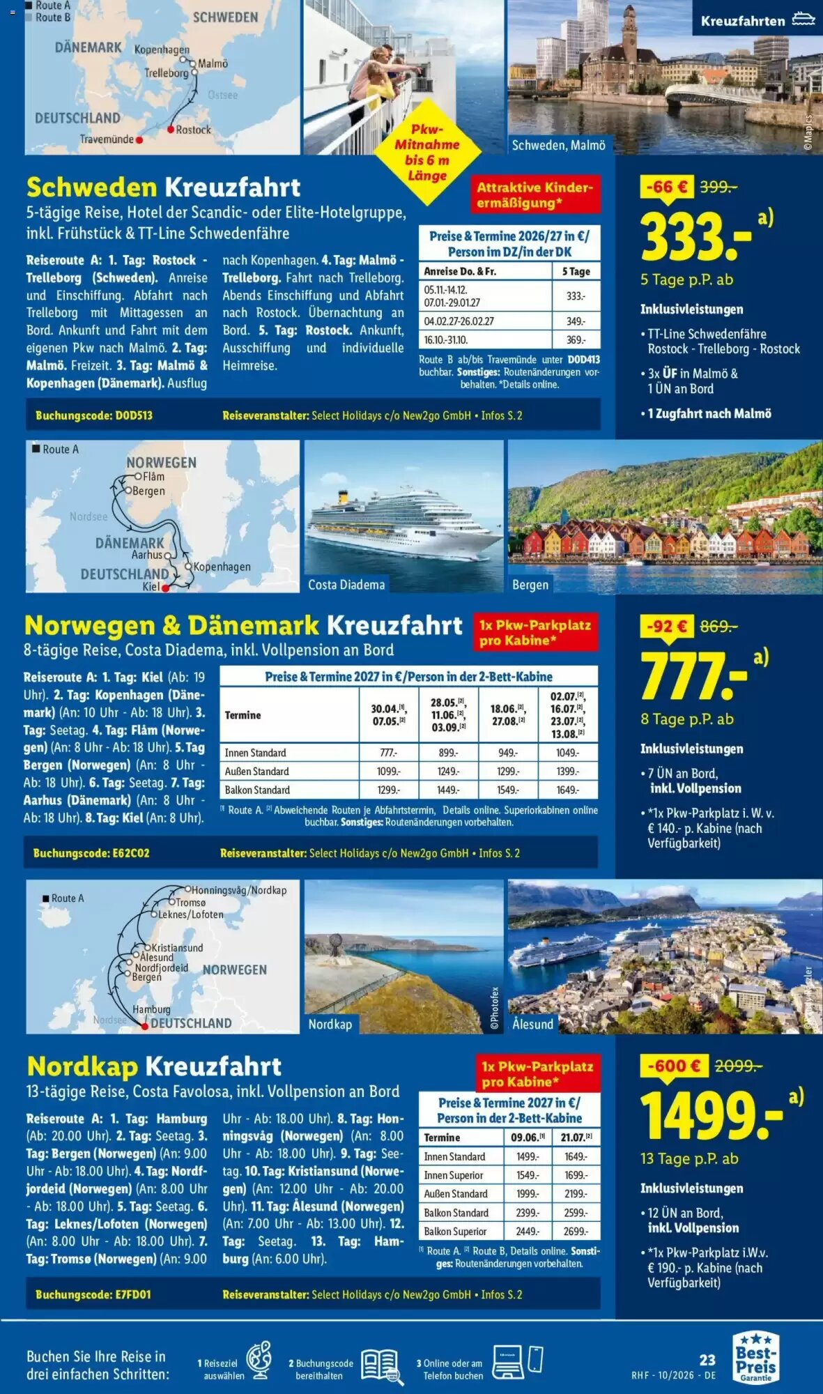 Lidl Reisen Prospekt (ab 30.09.2026) zum Blättern - Seite 23