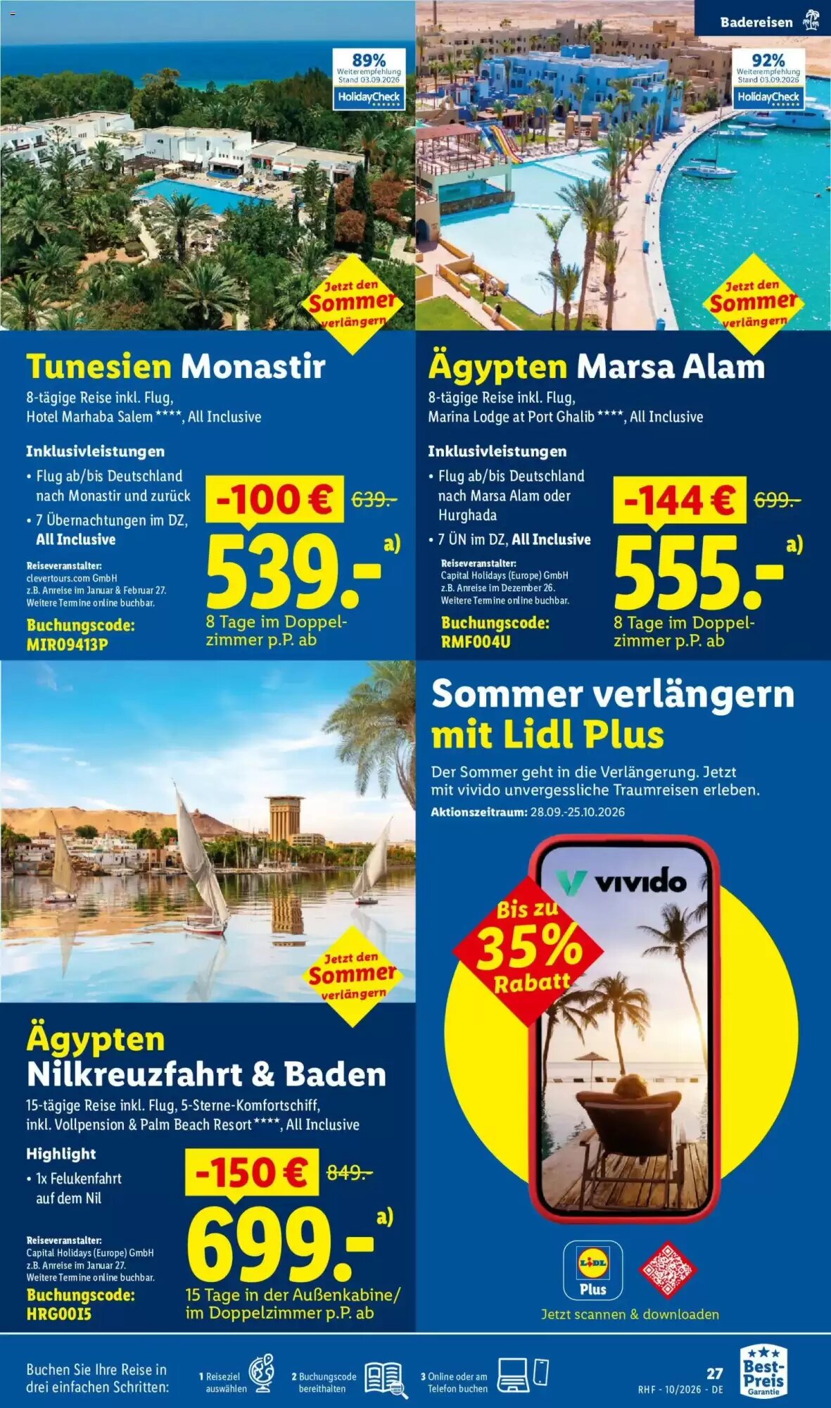 Lidl Reisen Prospekt (ab 30.09.2026) zum Blättern - Seite 27
