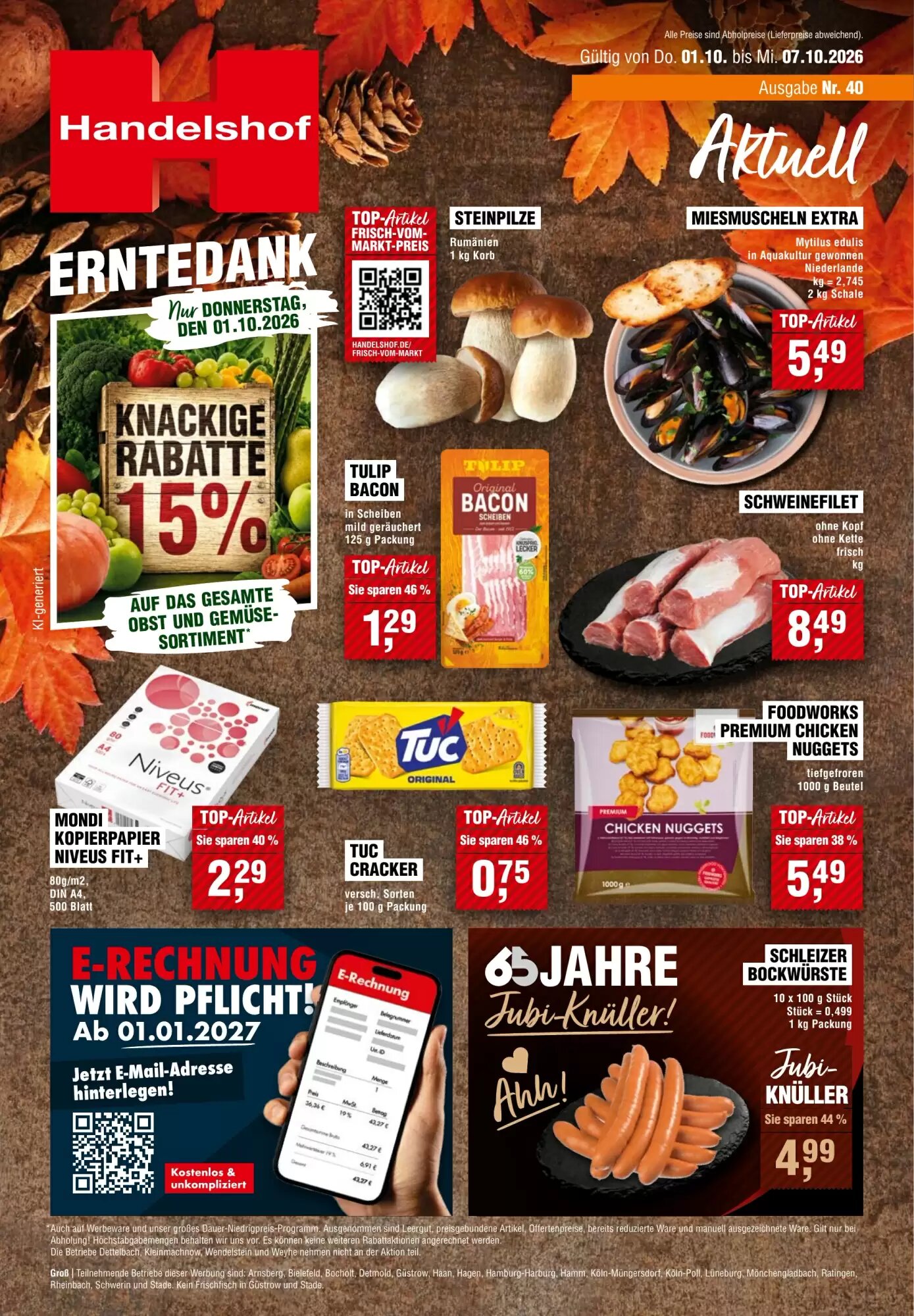 Handelshof Prospekt (ab 01.10.2026) zum Blättern - Seite 1