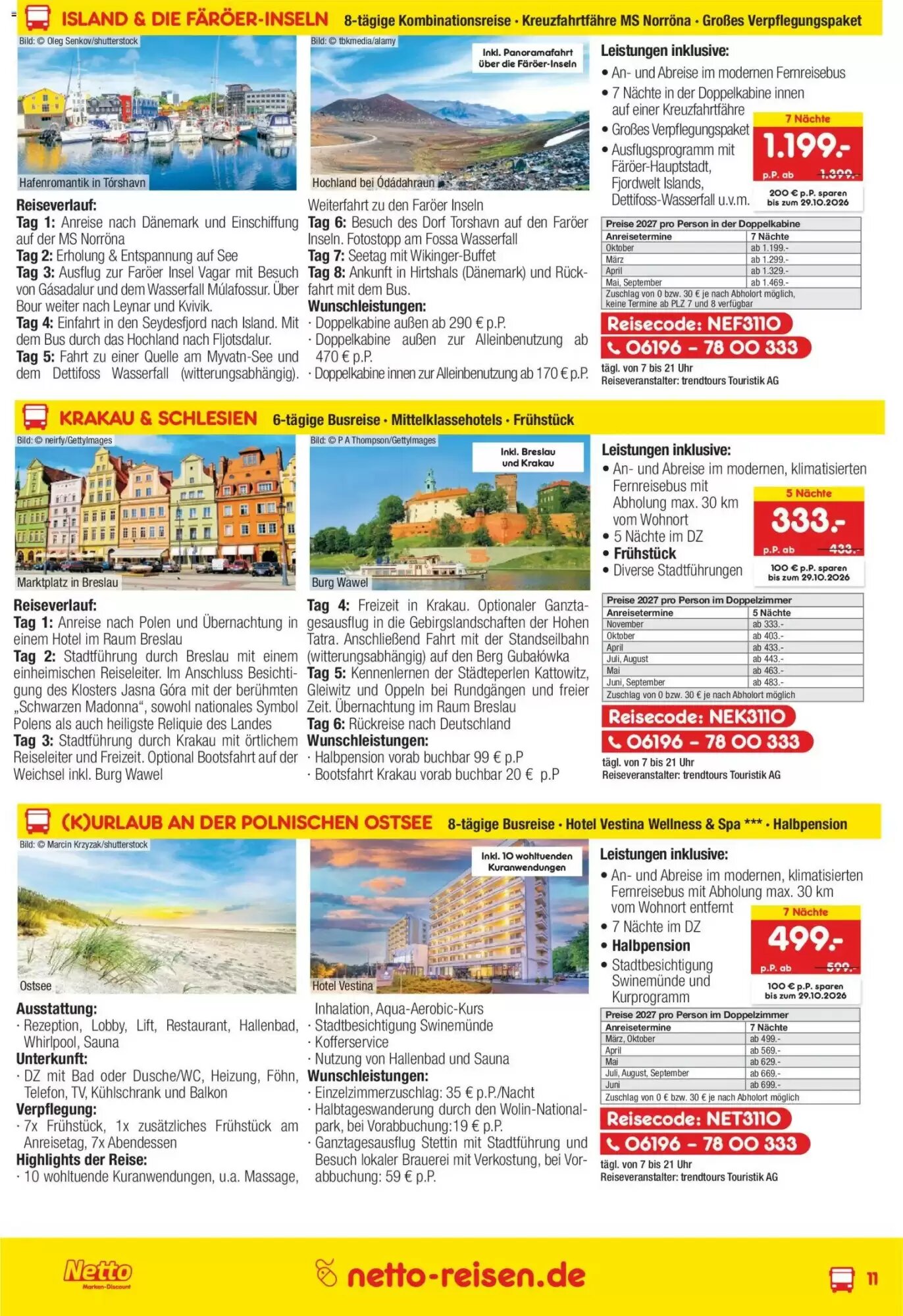 Netto Reisen Prospekt (ab 01.10.2026) zum Blättern - Seite 11