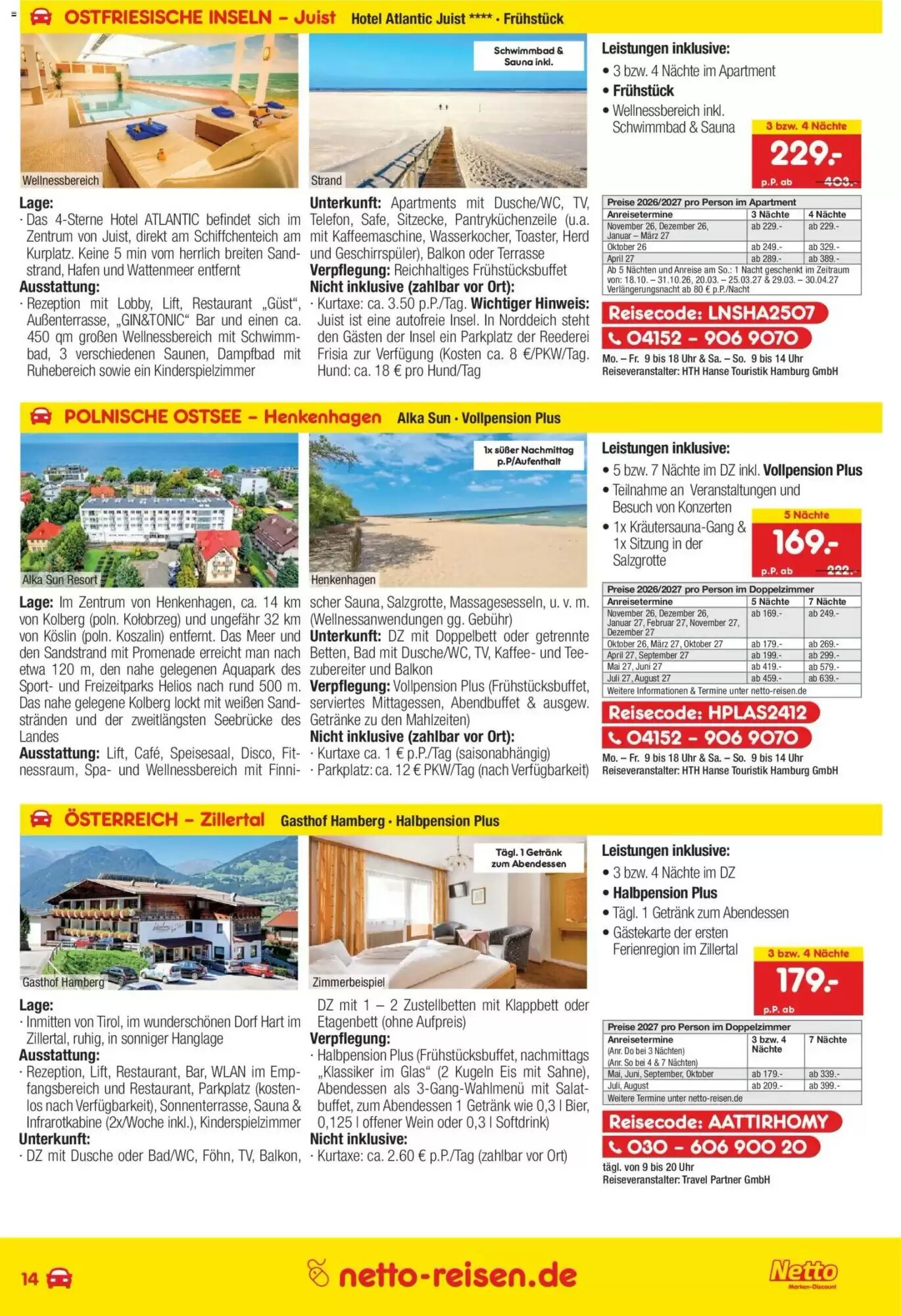 Netto Reisen Prospekt (ab 01.10.2026) zum Blättern - Seite 14