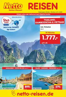 Netto Reisen Prospekt (ab 01.10.2026) zum Blättern
