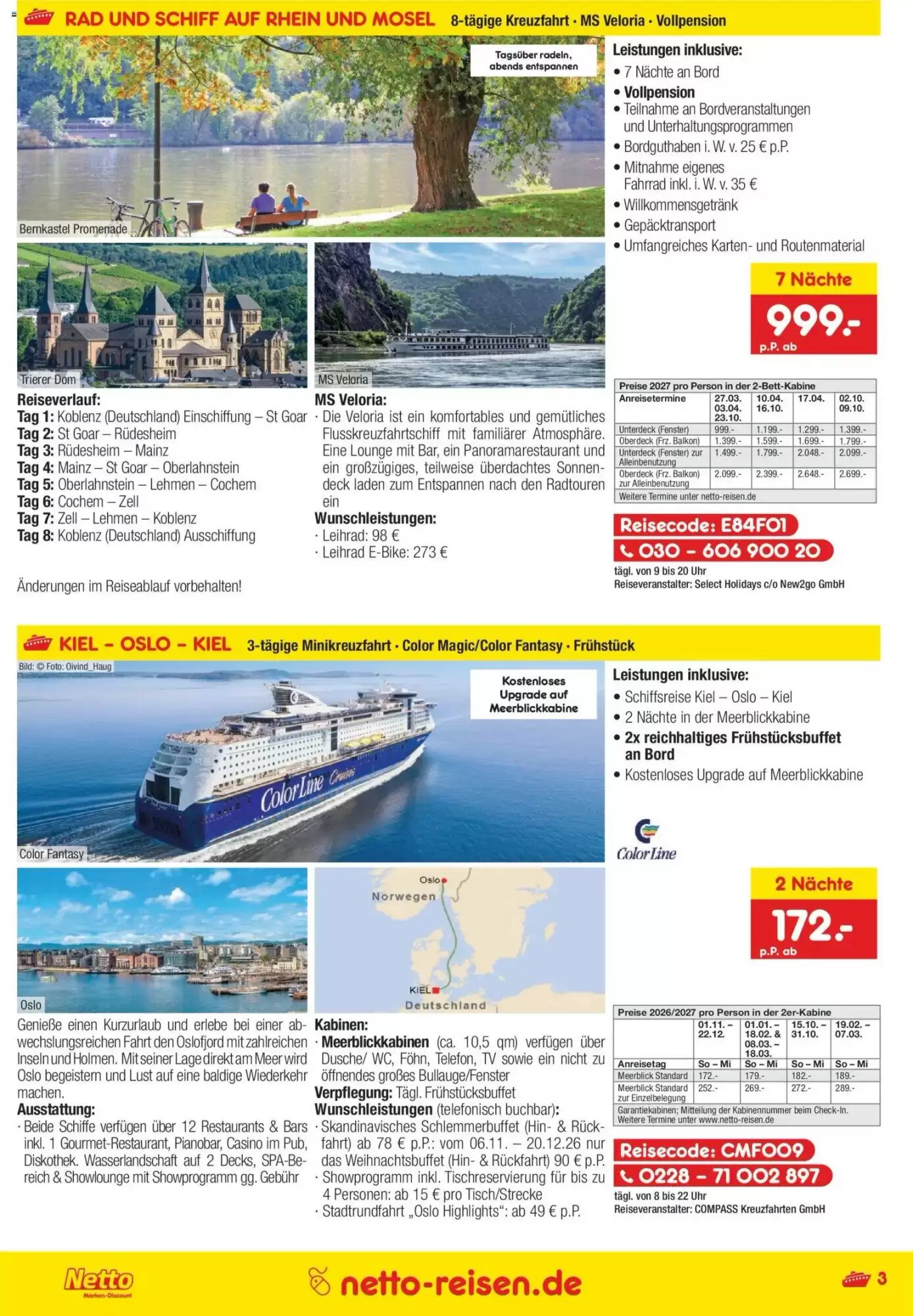 Netto Reisen Prospekt (ab 01.10.2026) zum Blättern - Seite 3