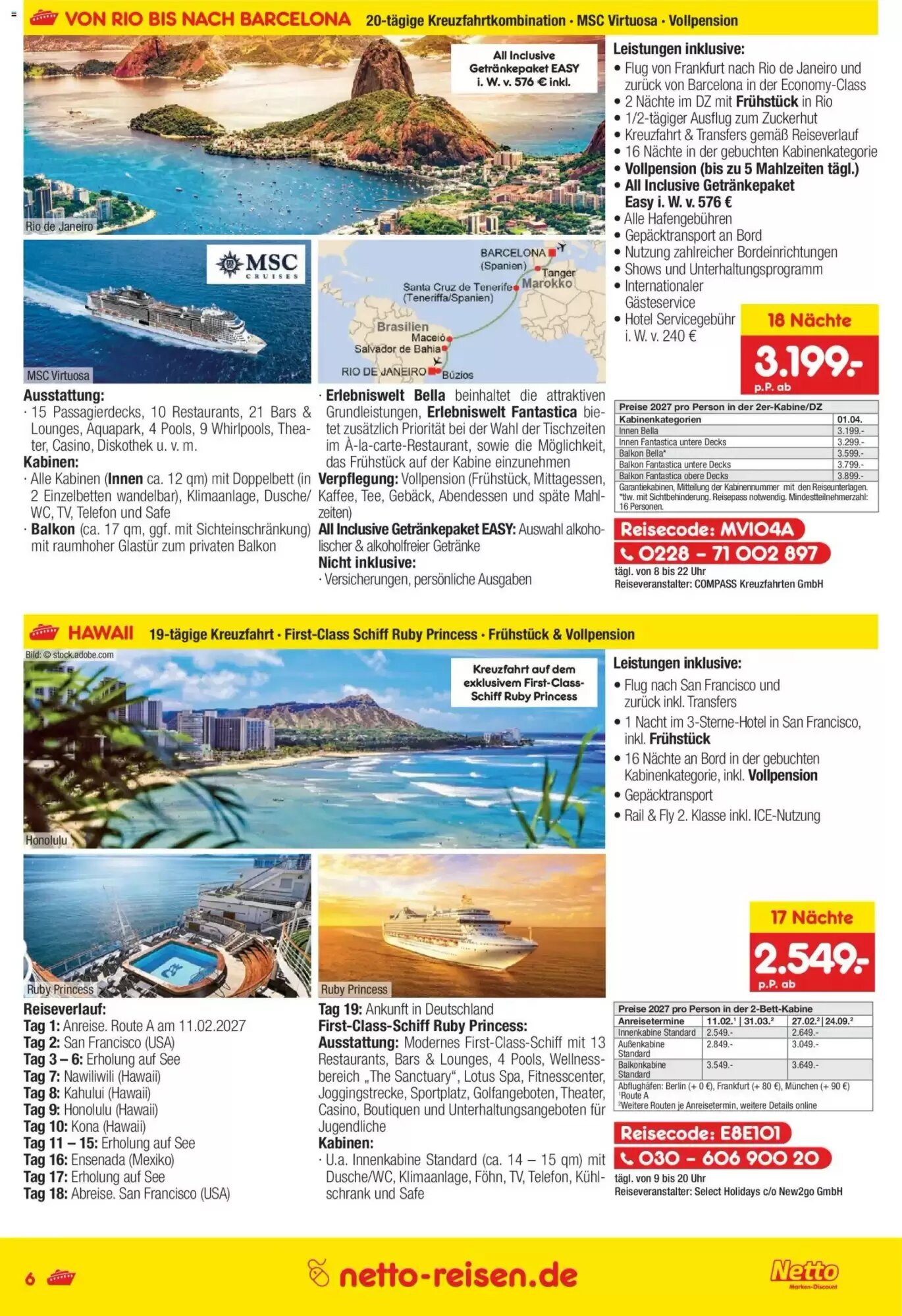 Netto Reisen Prospekt (ab 01.10.2026) zum Blättern - Seite 6