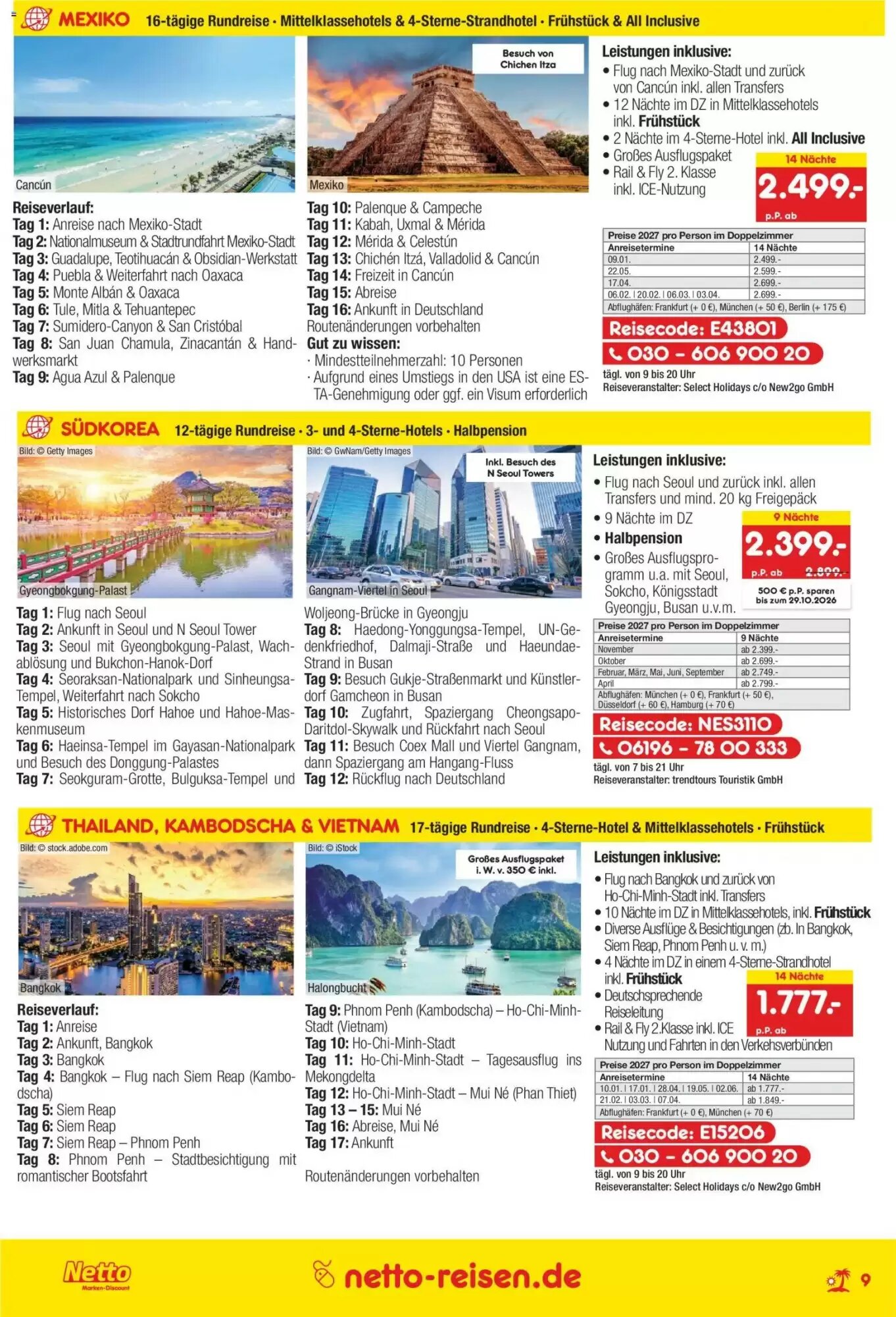 Netto Reisen Prospekt (ab 01.10.2026) zum Blättern - Seite 9