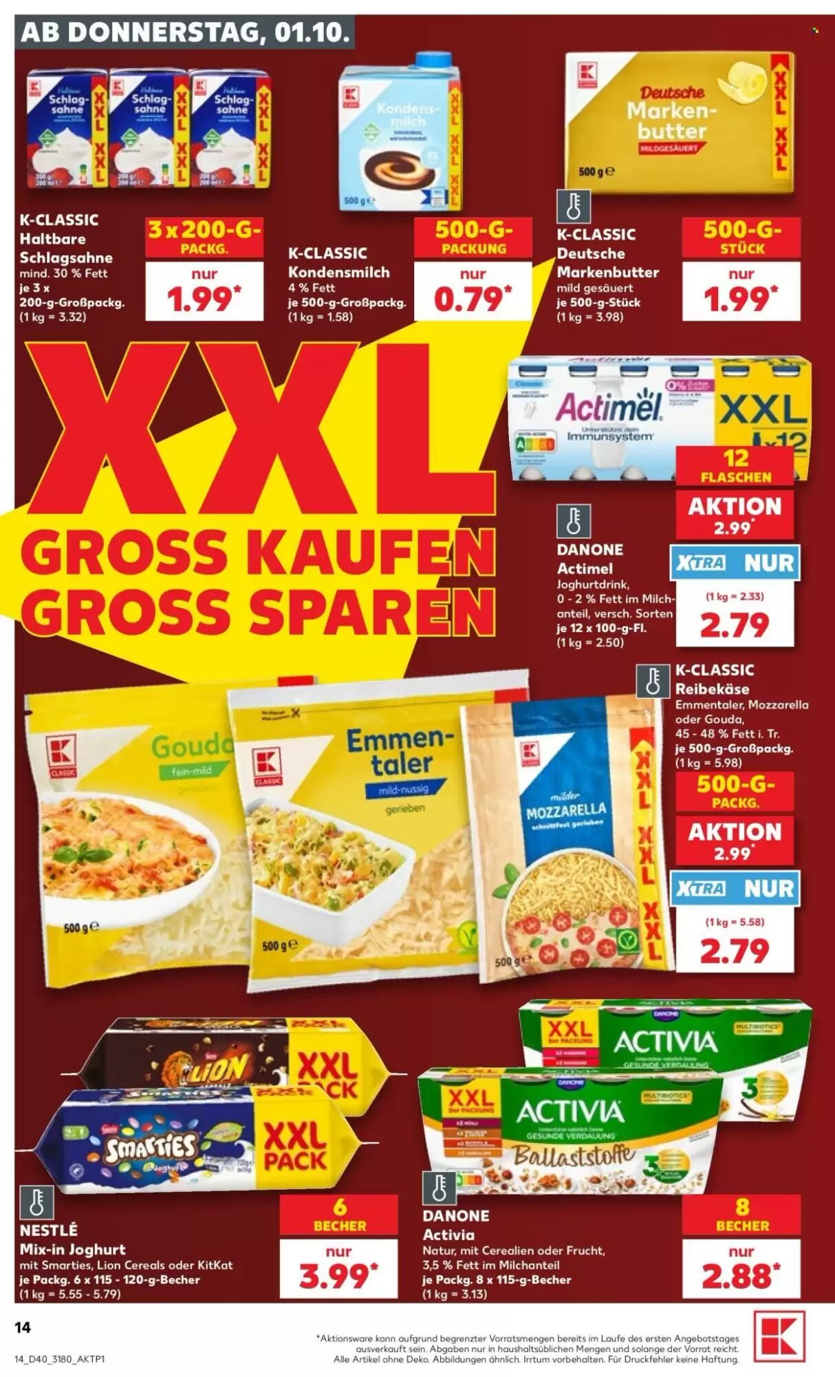 Kaufland Prospekt (ab 01.10.2026) zum Blättern - Seite 14