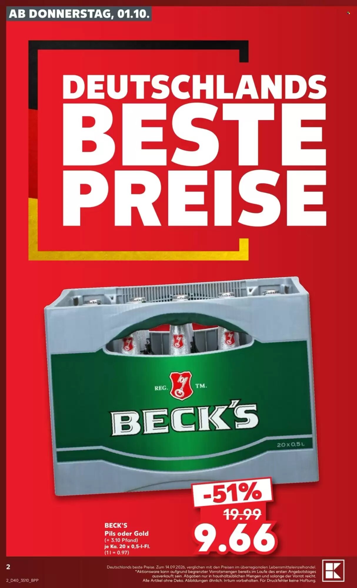 Kaufland Prospekt (ab 01.10.2026) zum Blättern - Seite 2