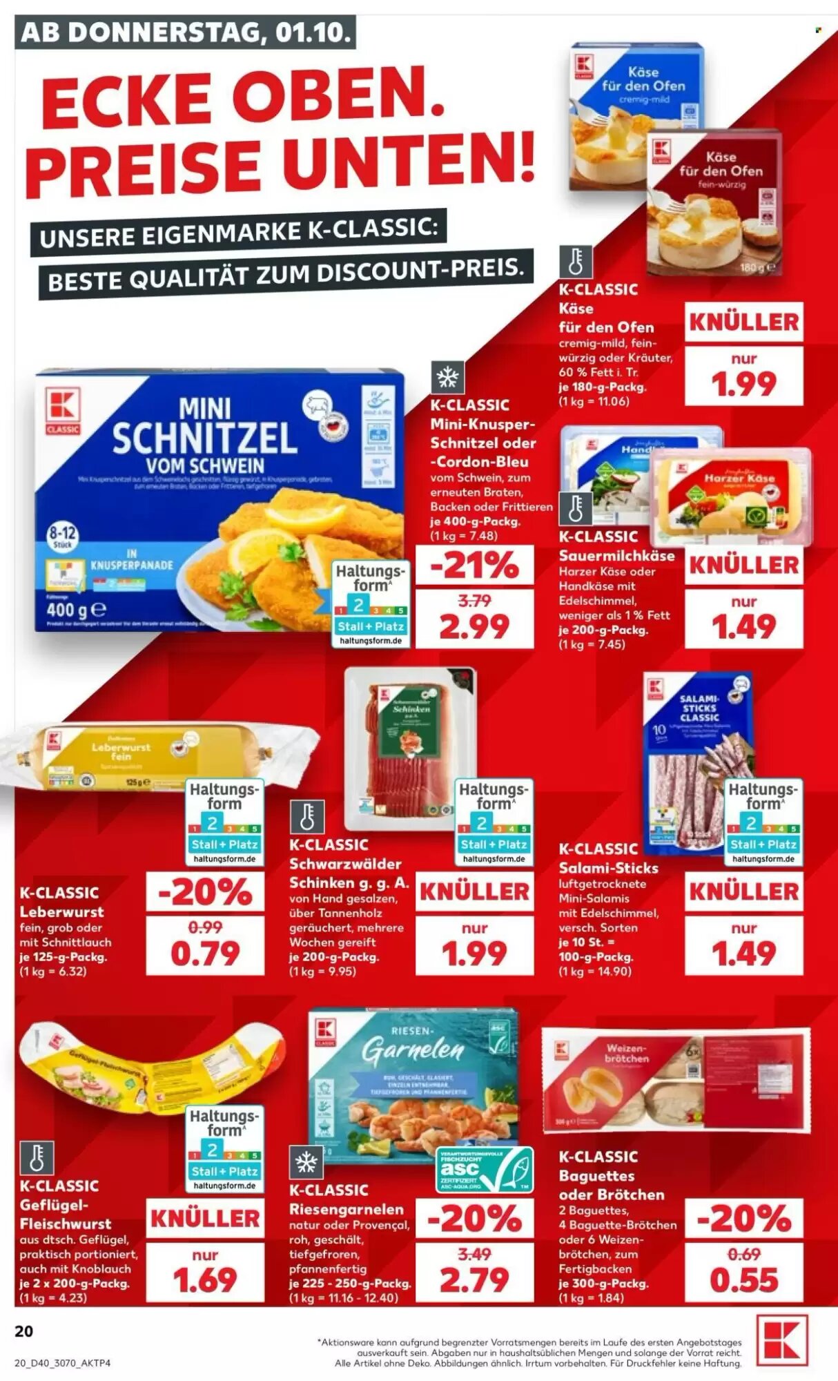 Kaufland Prospekt (ab 01.10.2026) zum Blättern - Seite 20
