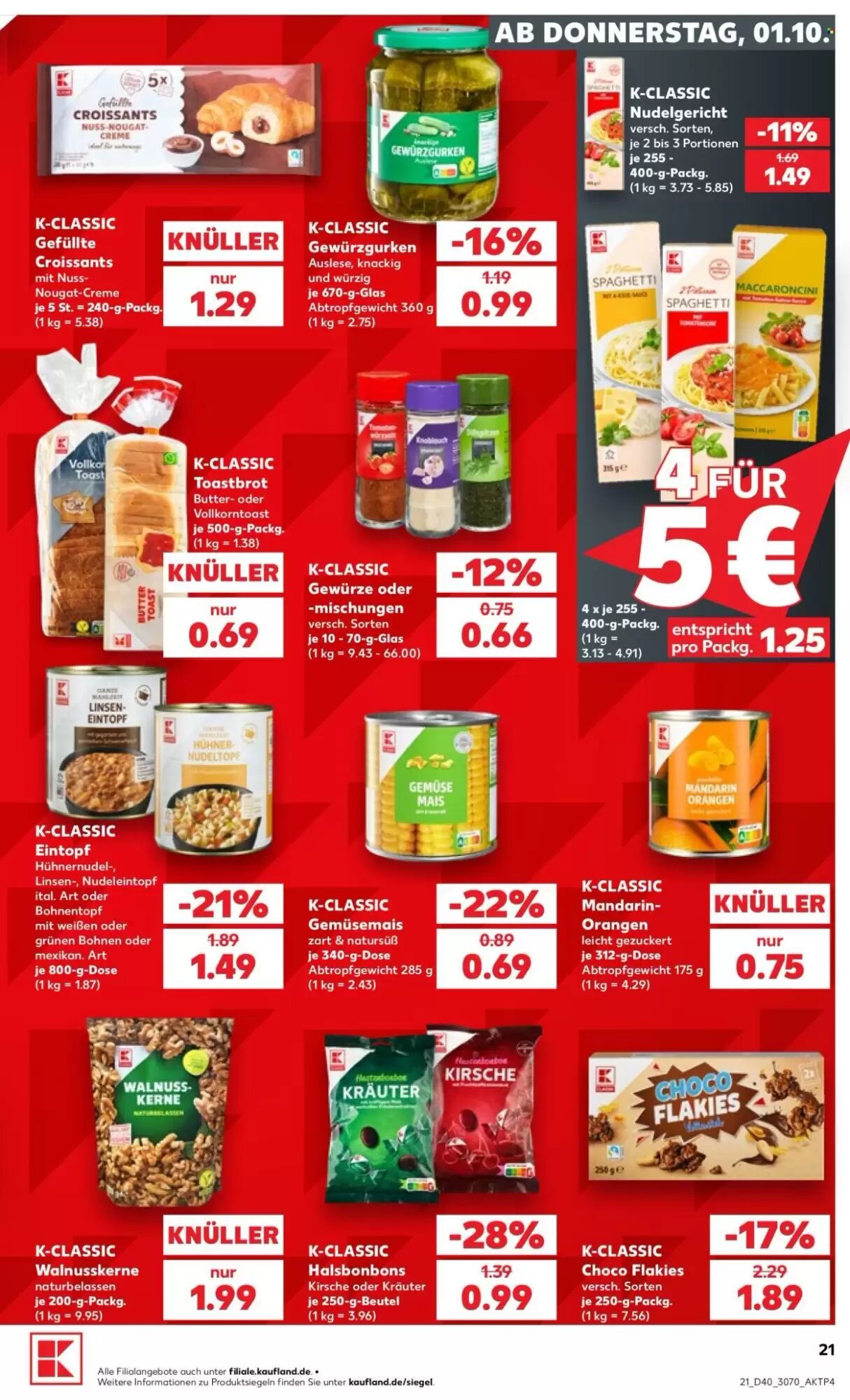 Kaufland Prospekt (ab 01.10.2026) zum Blättern - Seite 21