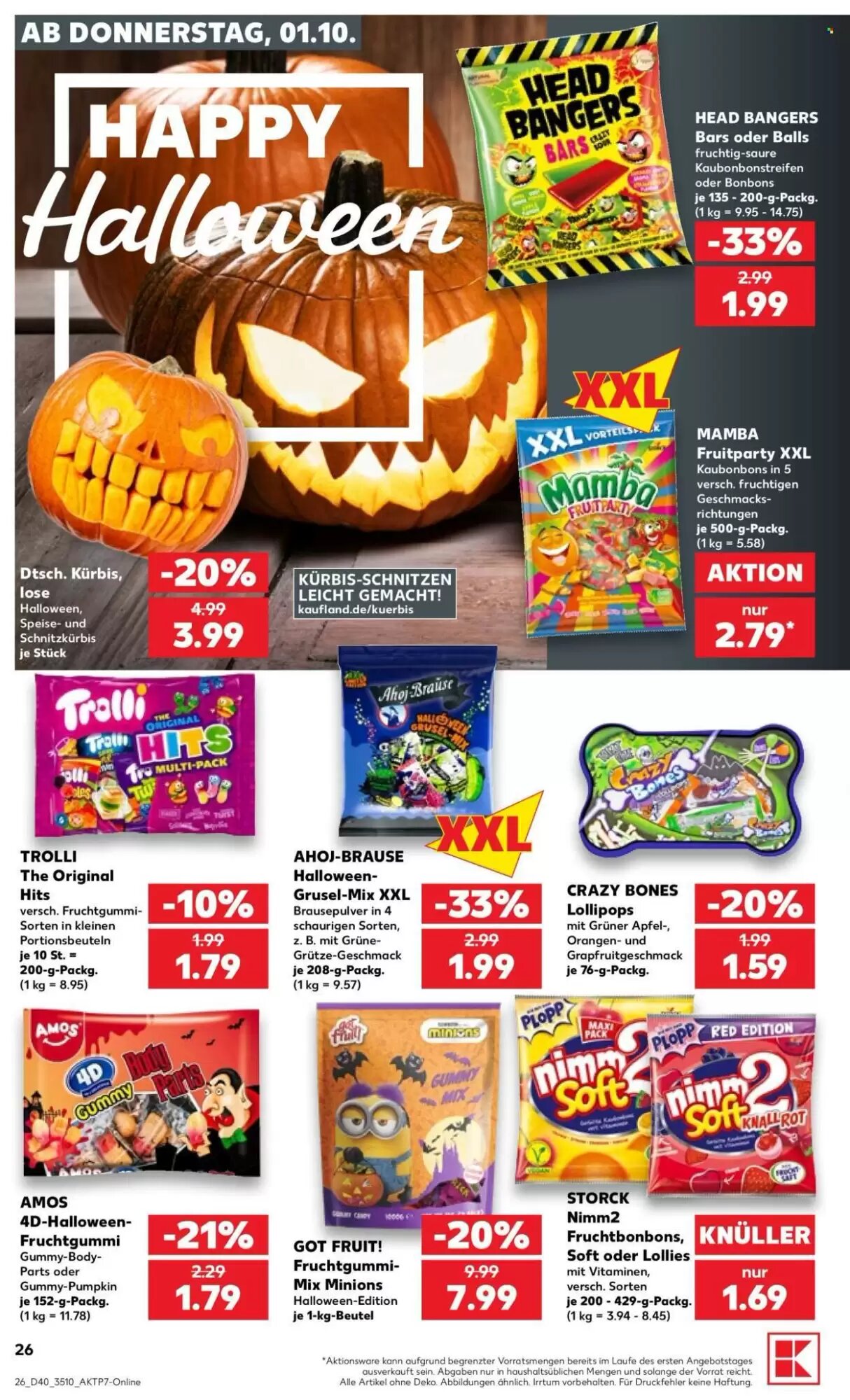 Kaufland Prospekt (ab 01.10.2026) zum Blättern - Seite 26