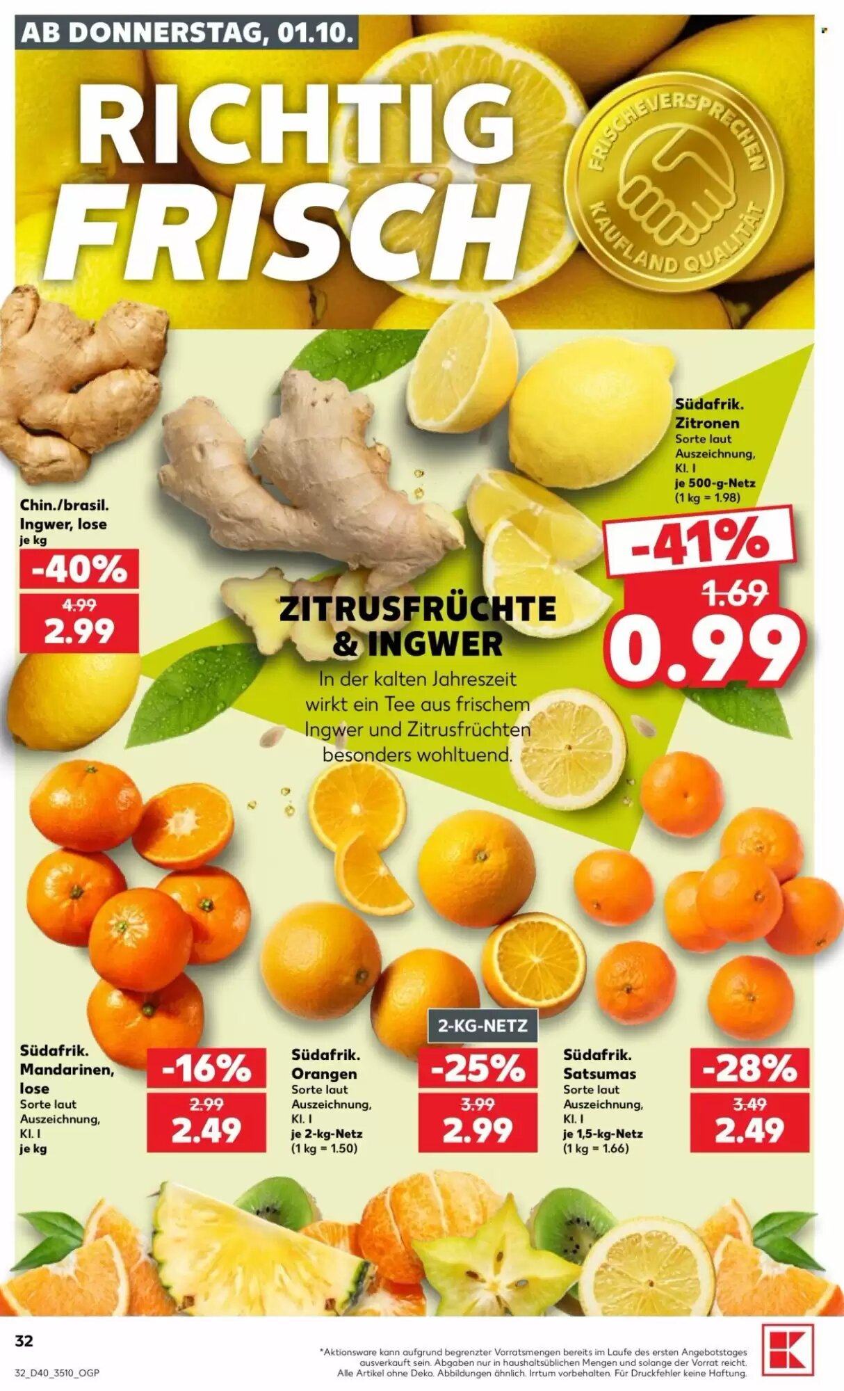 Kaufland Prospekt (ab 01.10.2026) zum Blättern - Seite 32