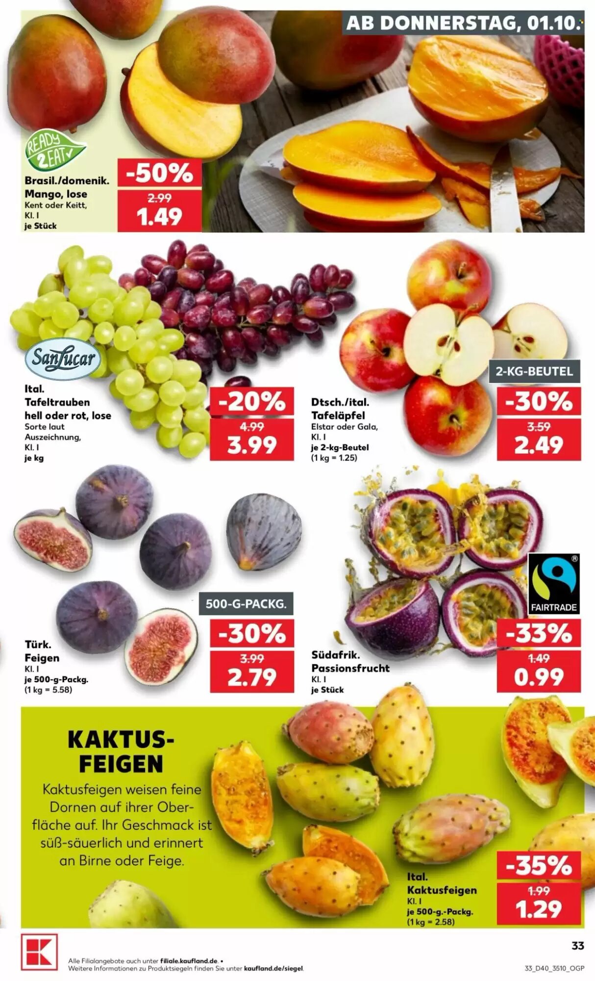 Kaufland Prospekt (ab 01.10.2026) zum Blättern - Seite 33