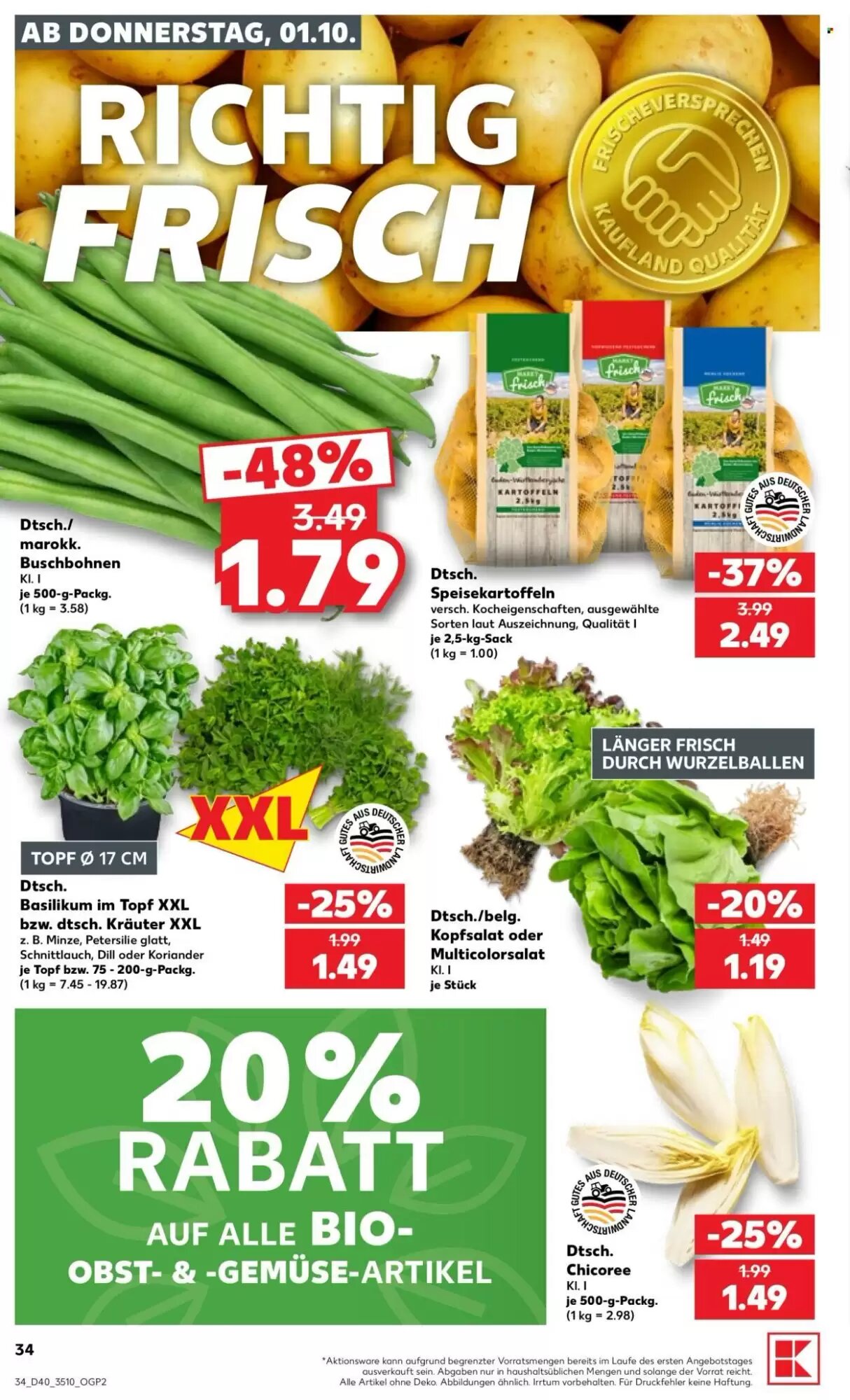 Kaufland Prospekt (ab 01.10.2026) zum Blättern - Seite 34