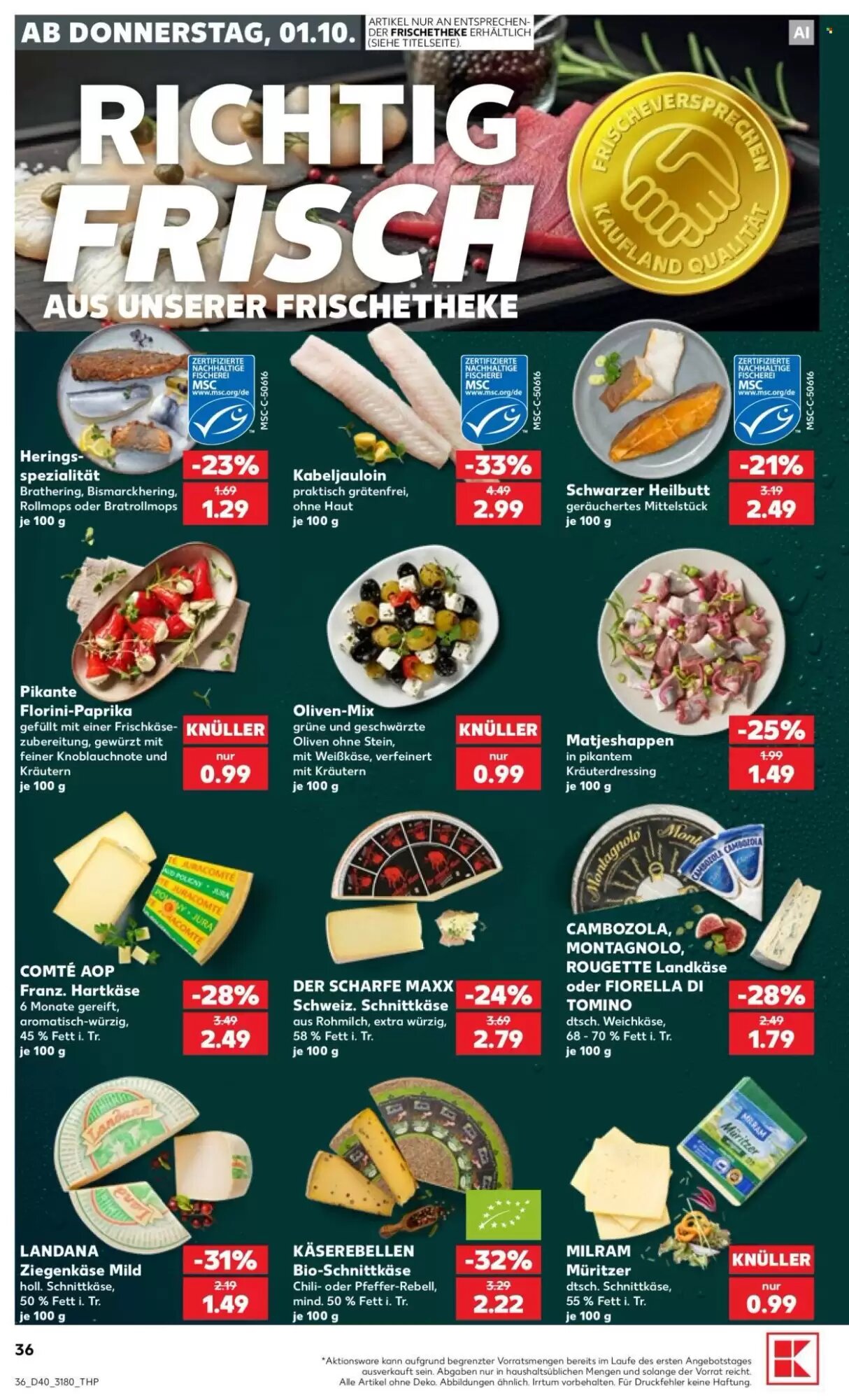 Kaufland Prospekt (ab 01.10.2026) zum Blättern - Seite 36