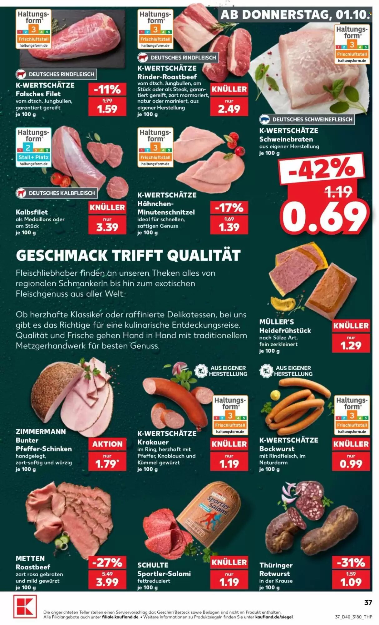 Kaufland Prospekt (ab 01.10.2026) zum Blättern - Seite 37