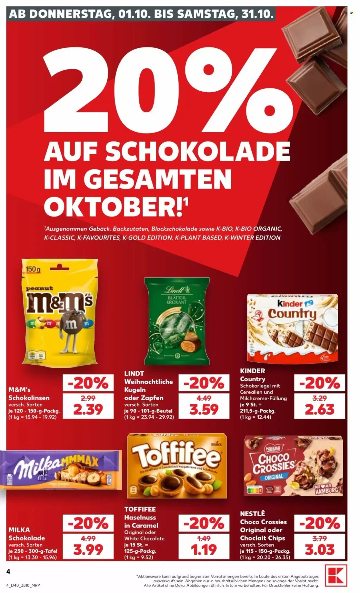 Kaufland Prospekt (ab 01.10.2026) zum Blättern - Seite 4