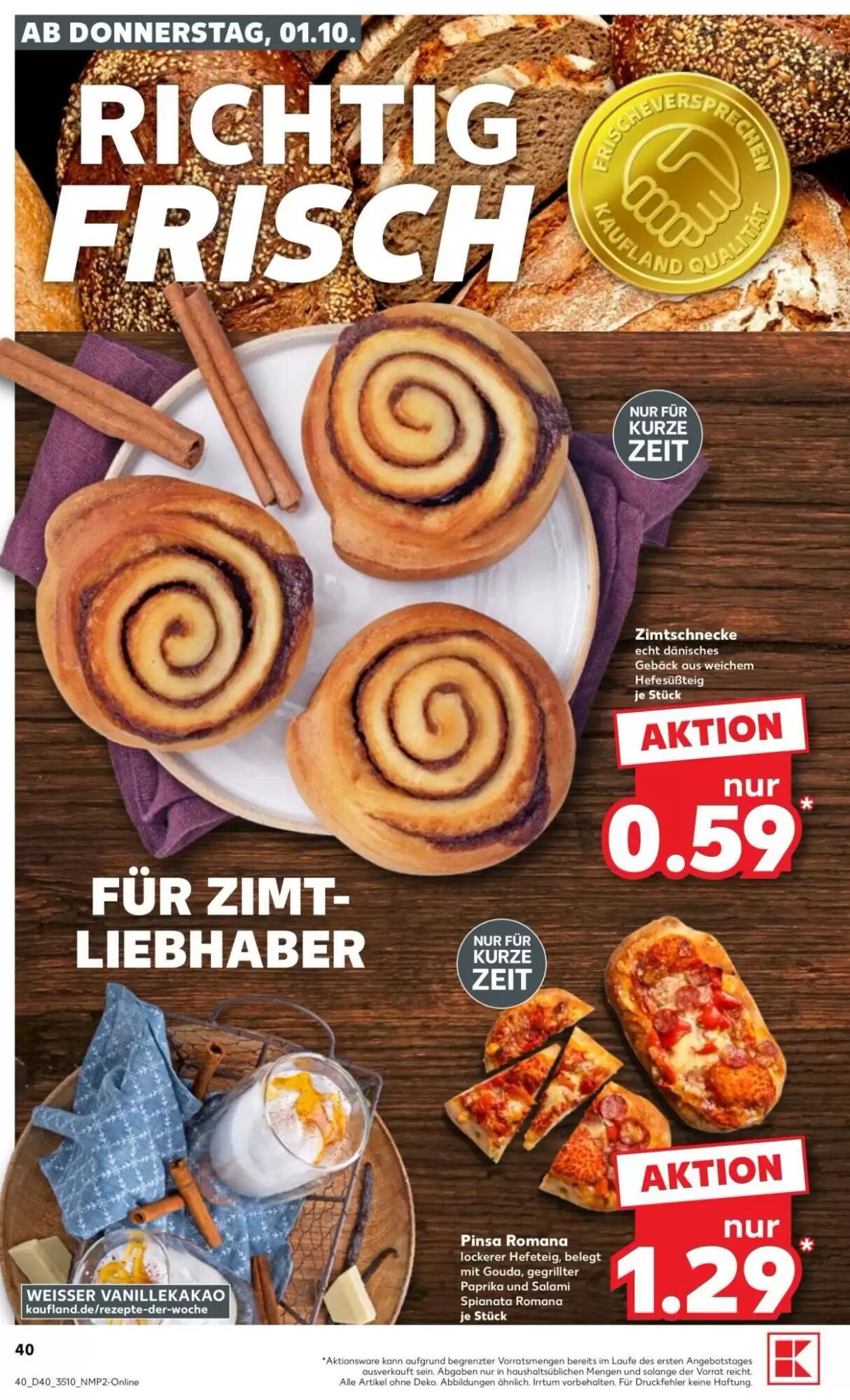 Kaufland Prospekt (ab 01.10.2026) zum Blättern - Seite 40