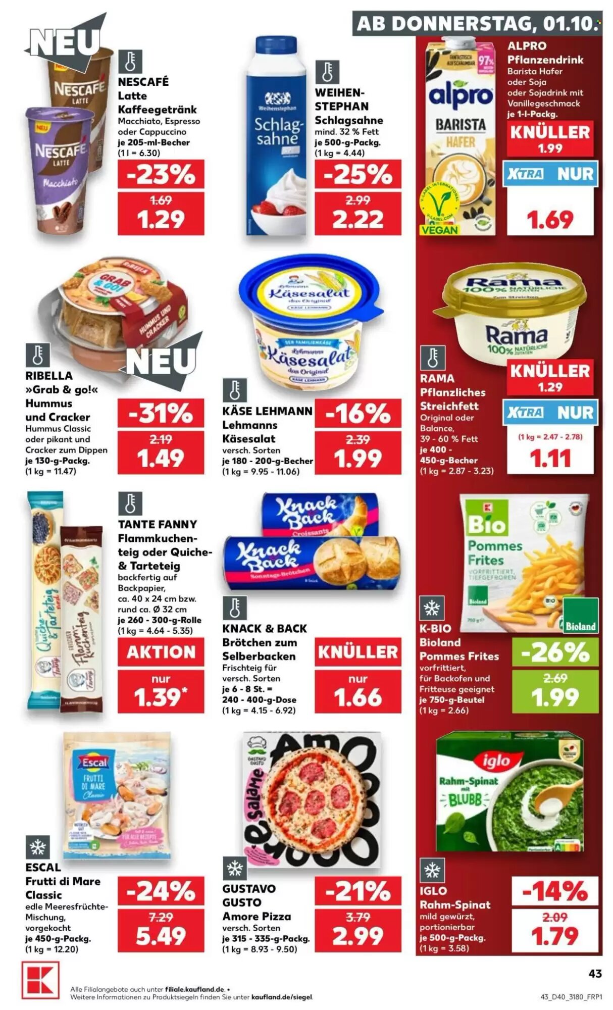 Kaufland Prospekt (ab 01.10.2026) zum Blättern - Seite 43