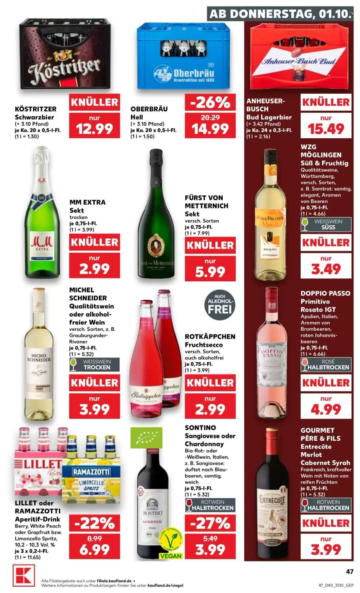 Kaufland Prospekt (ab 01.10.2026) zum Blättern - Seite 47