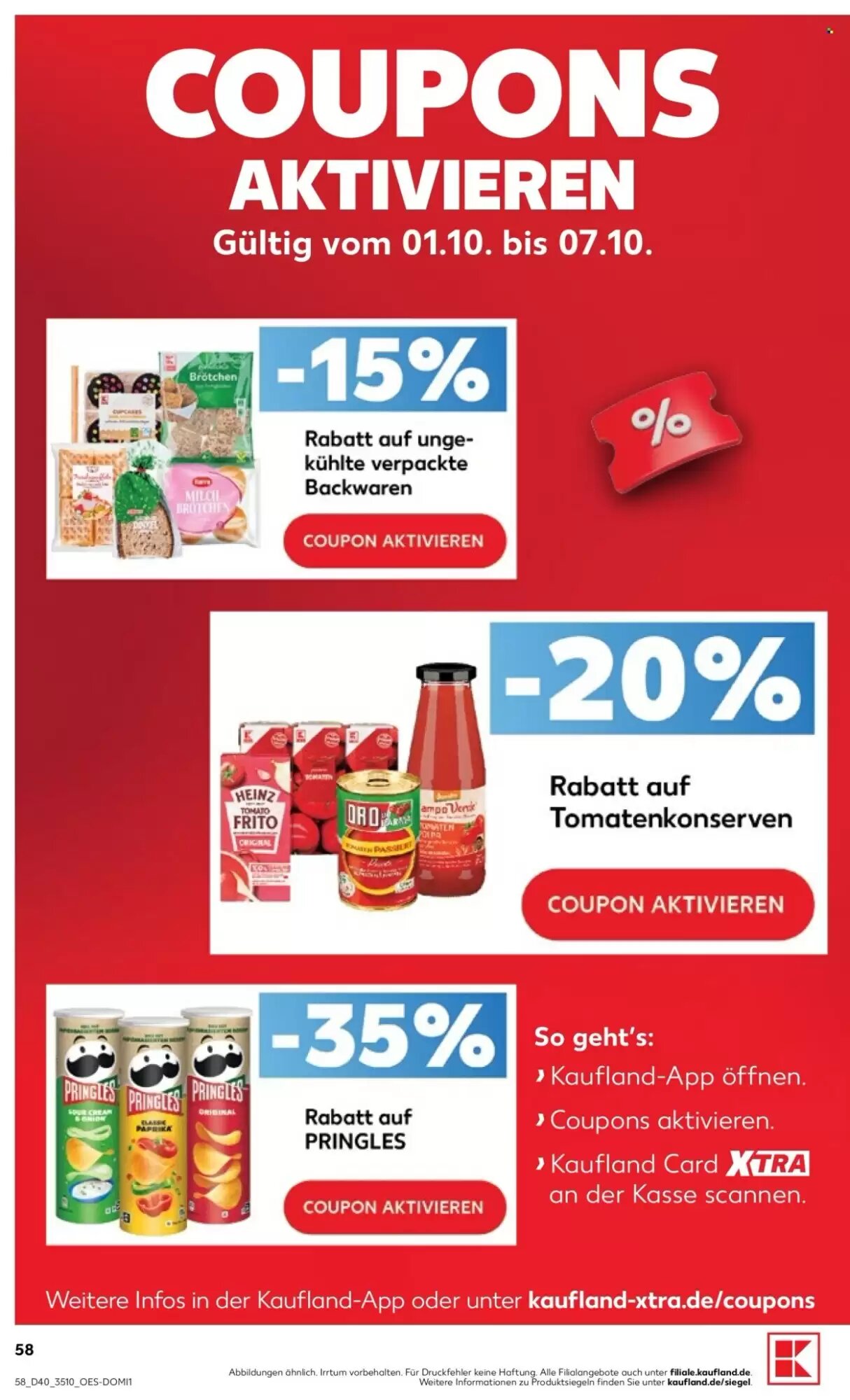 Kaufland Prospekt (ab 01.10.2026) zum Blättern - Seite 58