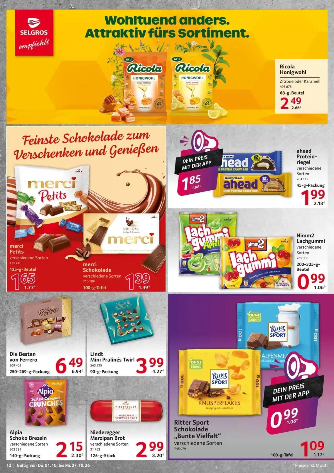Selgros Prospekt (ab 01.10.2026) zum Blättern - Seite 12