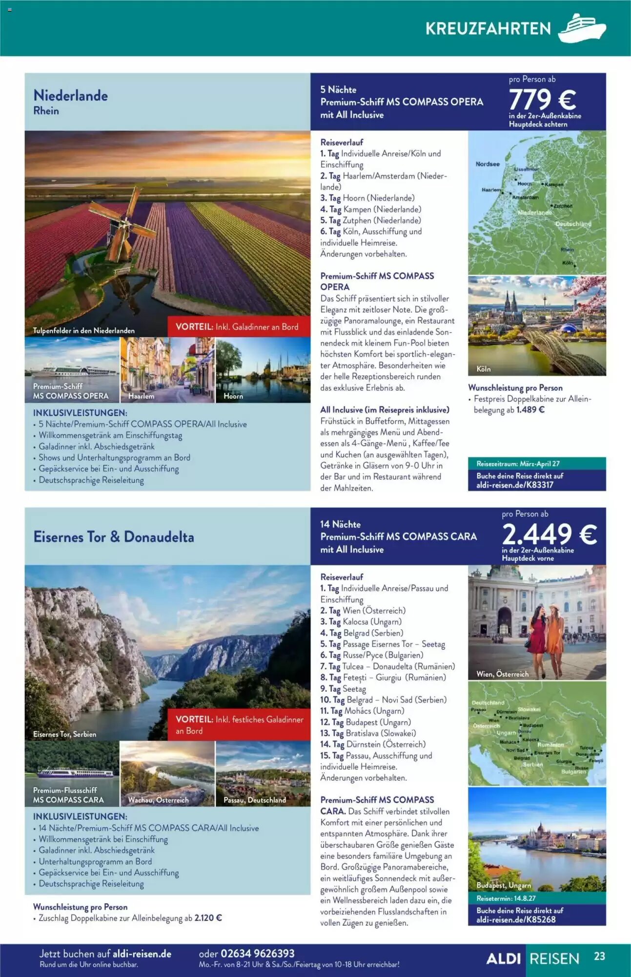 ALDI Nord Reisen Prospekt (ab 01.10.2026) zum Blättern - Seite 23