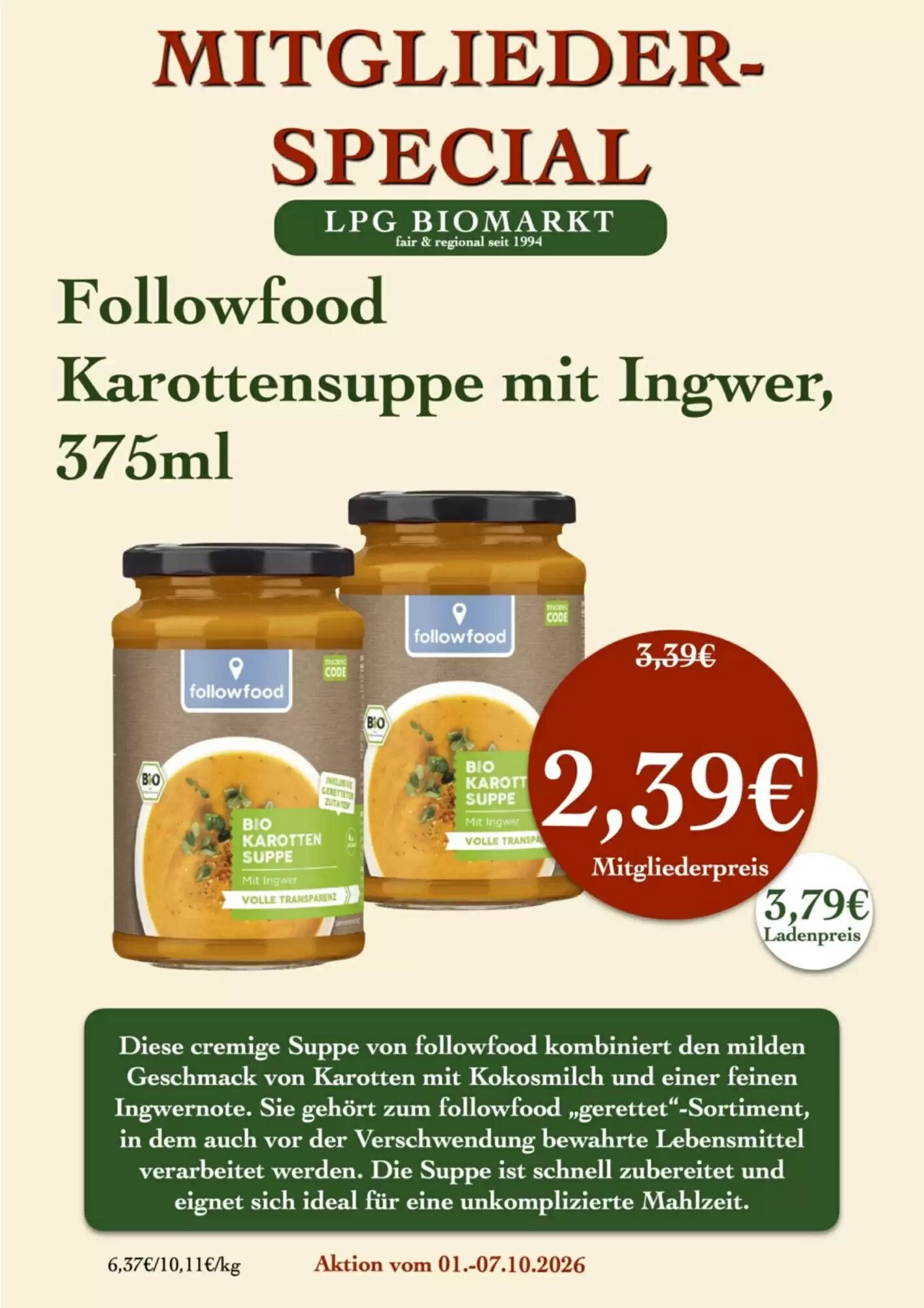 LPG Biomarkt Prospekt (ab 01.10.2026) zum Blättern - Seite 16