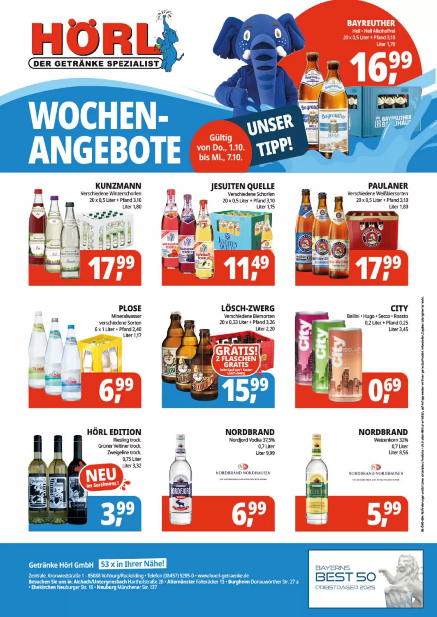 Hörl Getränke Prospekt (ab 01.10.2026) zum Blättern - Seite 2