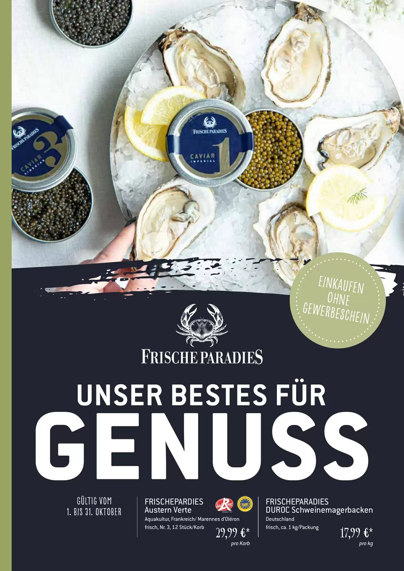 FrischeParadies Prospekt (ab 01.10.2026) zum Blättern - Seite 1