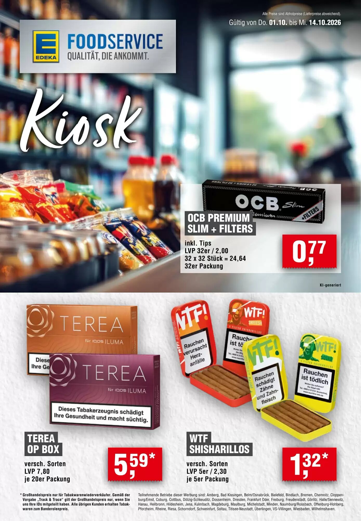 EDEKA Foodservice Prospekt (ab 01.10.2026) zum Blättern - Seite 1