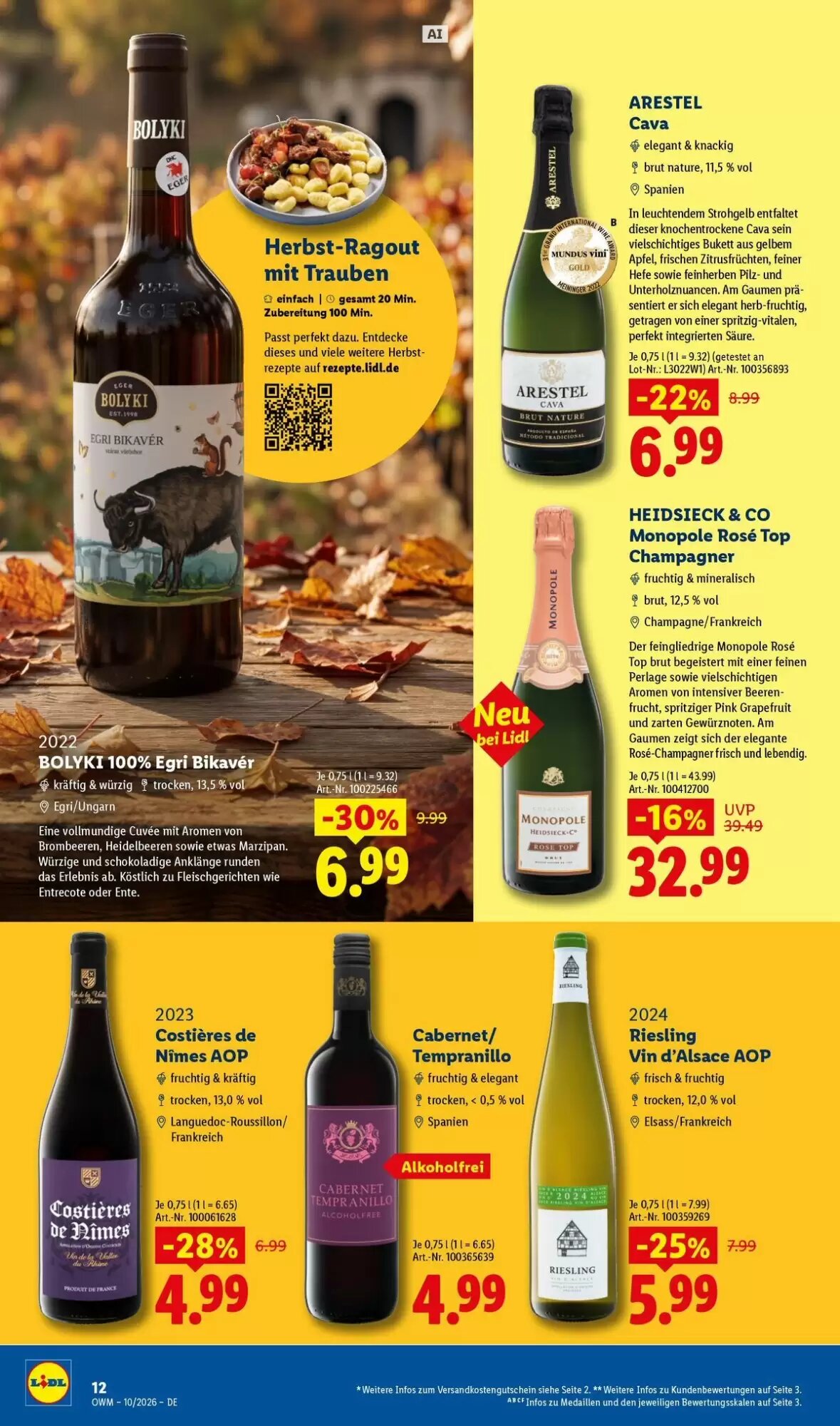 Lidl Prospekt (ab 01.10.2026) zum Blättern - Seite 12