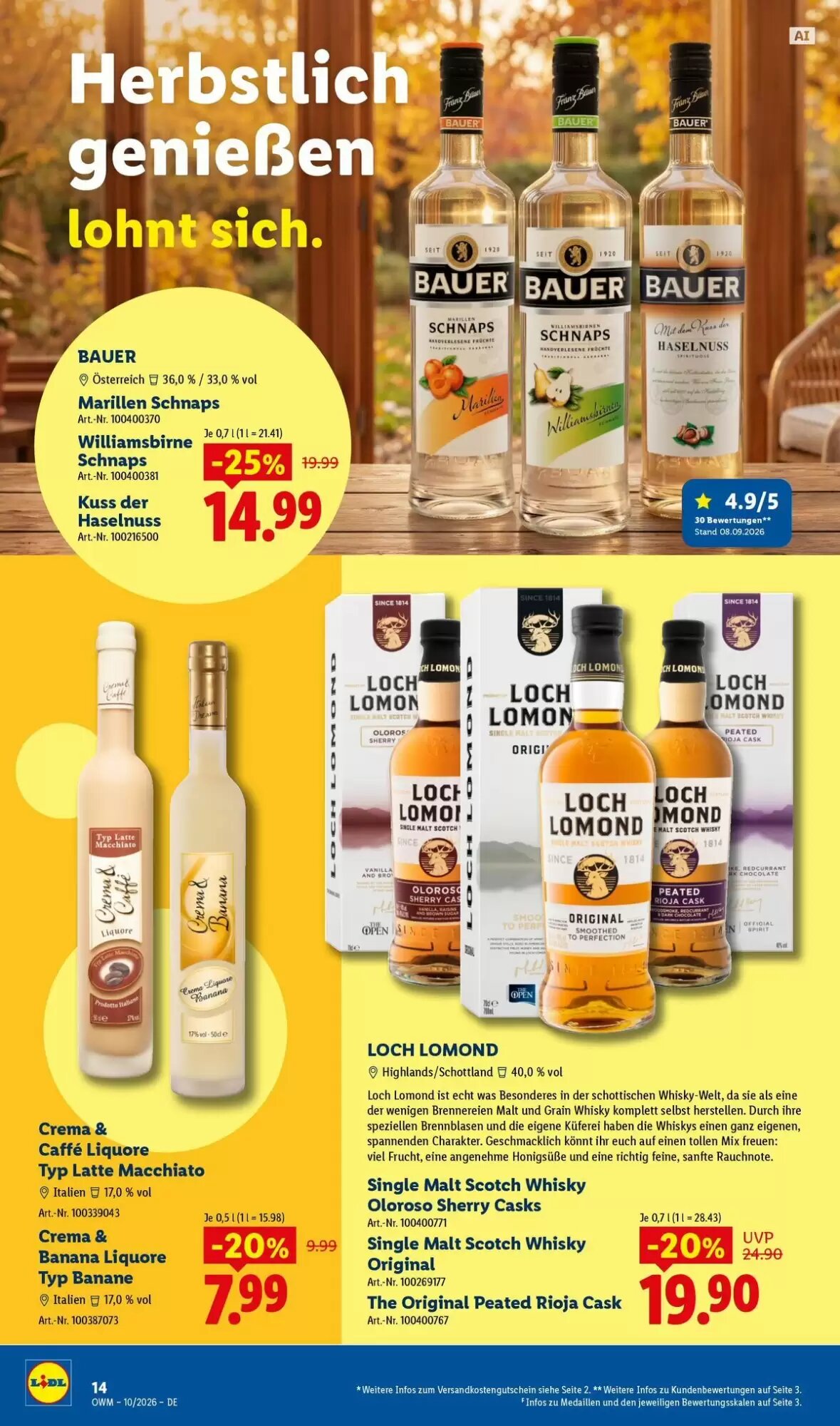 Lidl Prospekt (ab 01.10.2026) zum Blättern - Seite 14