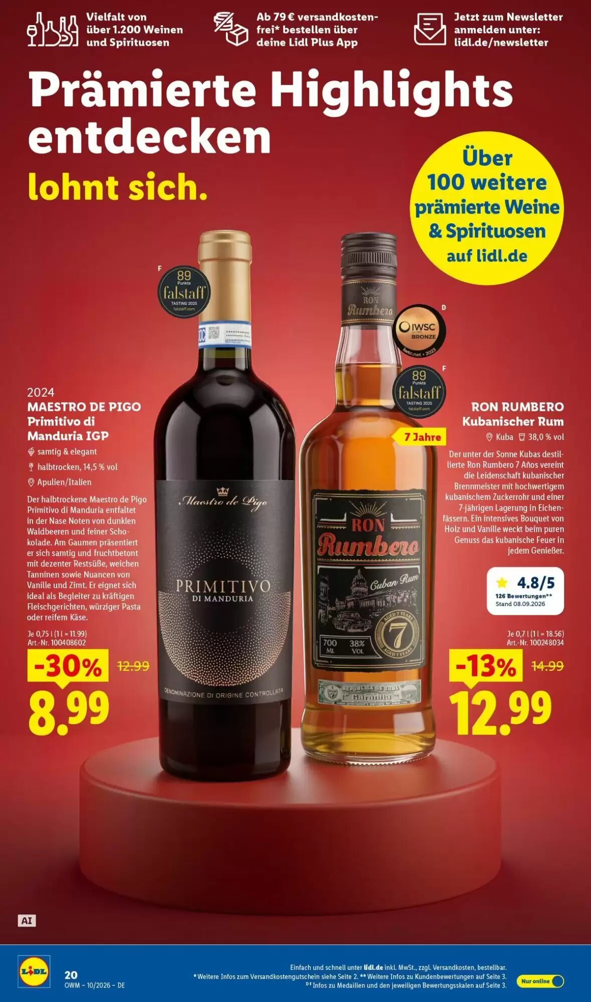 Lidl Prospekt (ab 01.10.2026) zum Blättern - Seite 20