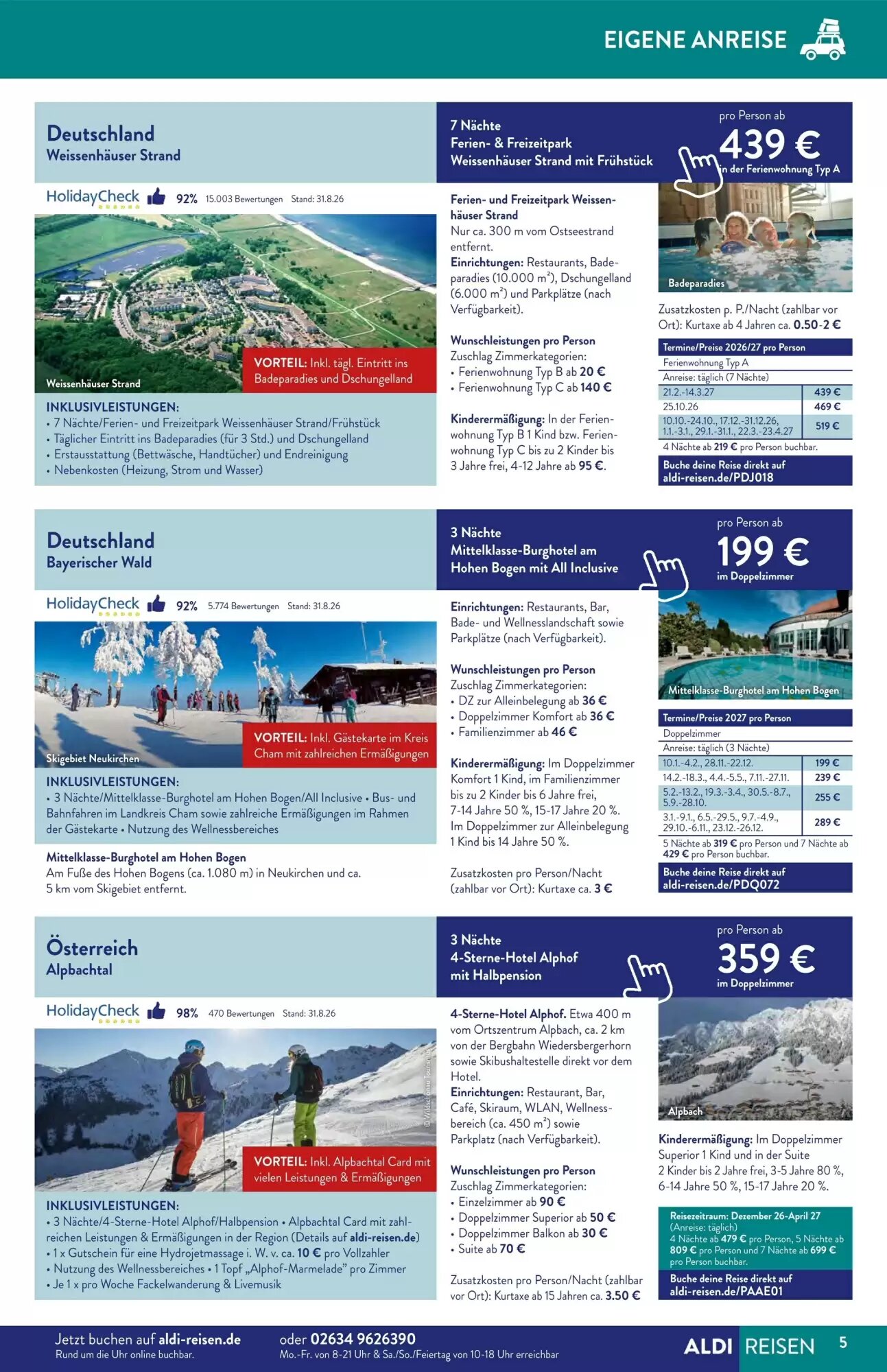 Aldi Süd Reisen Prospekt (ab 01.10.2026) zum Blättern - Seite 5