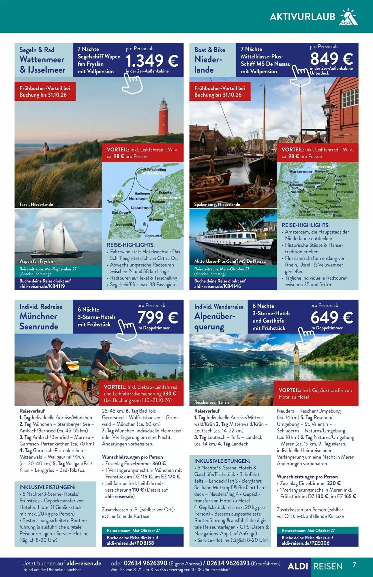 Aldi Süd Reisen Prospekt (ab 01.10.2026) zum Blättern - Seite 7