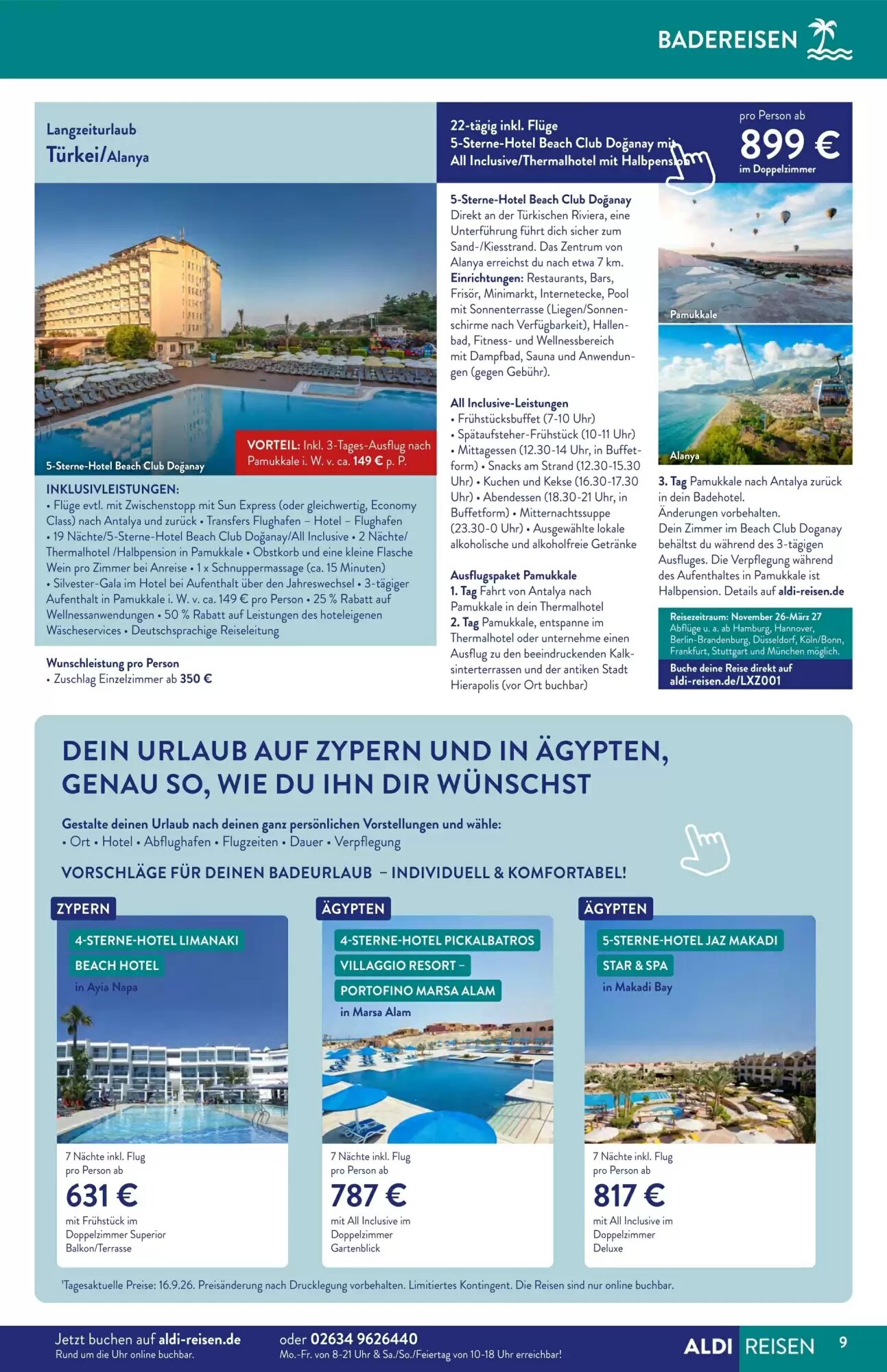 Aldi Süd Reisen Prospekt (ab 01.10.2026) zum Blättern - Seite 9