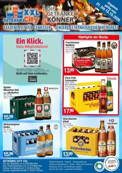Getränke City Prospekt (ab 01.10.2026) zum Blättern