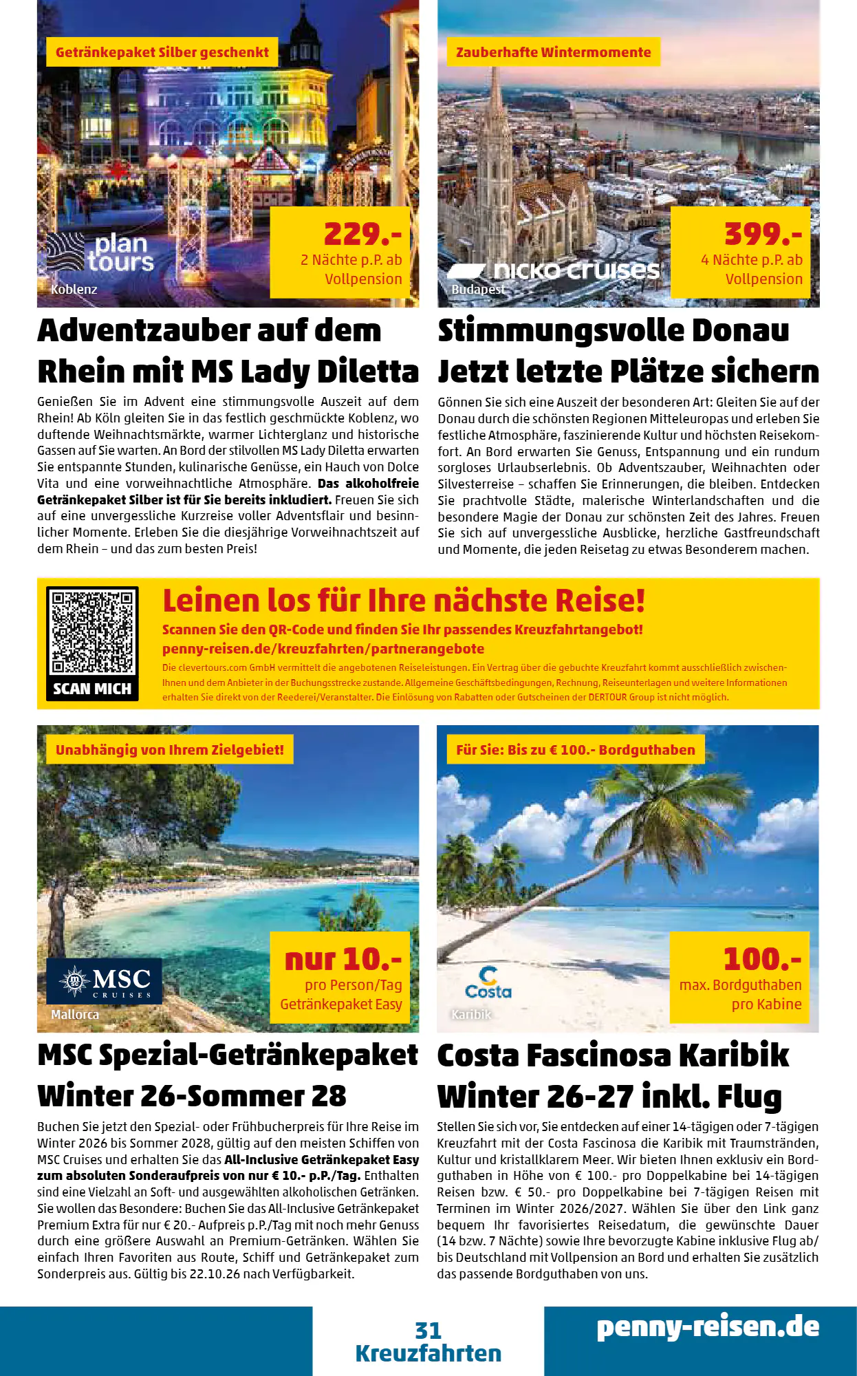 Penny Reisen Prospekt (ab 01.10.2026) zum Blättern - Seite 31