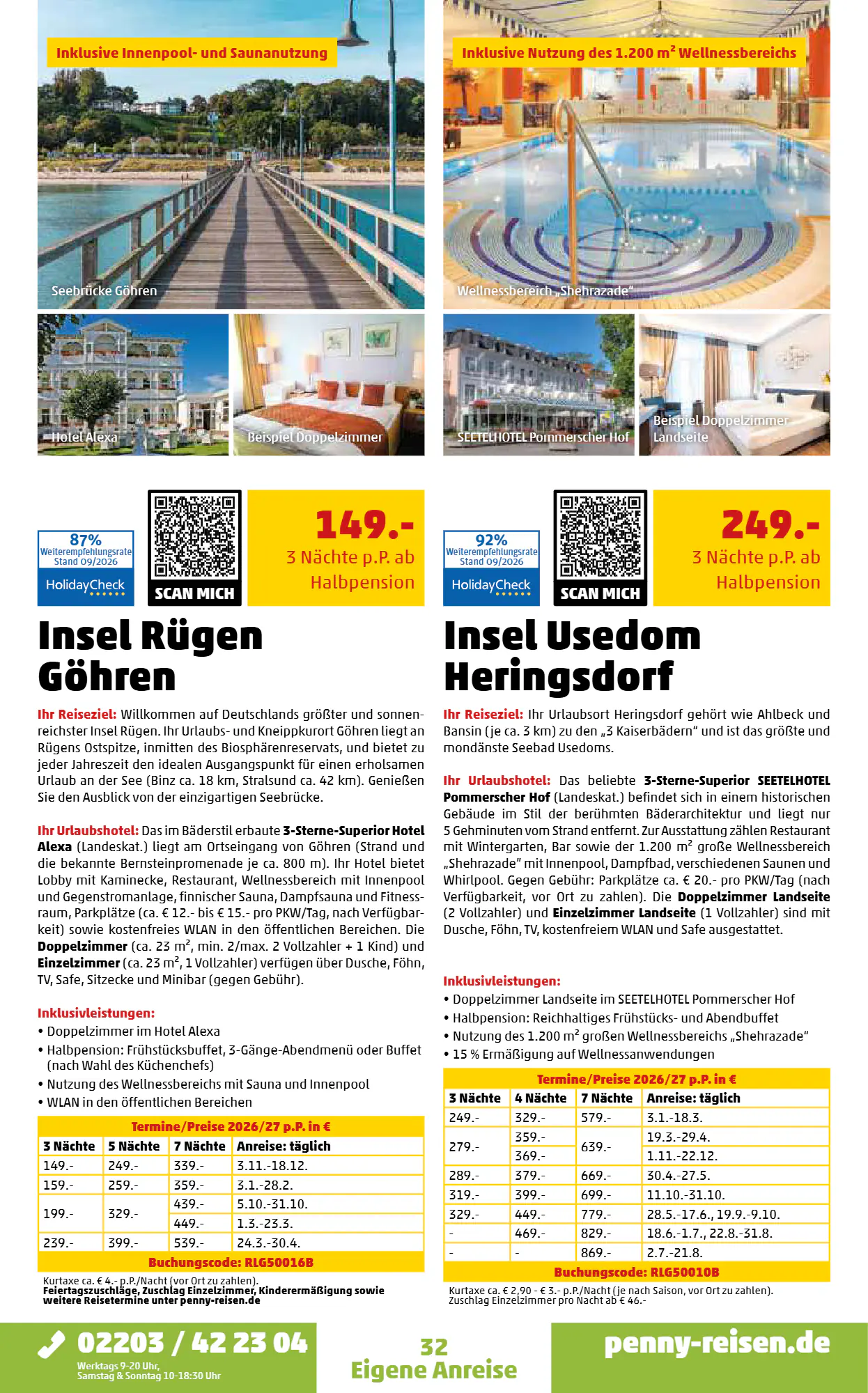 Penny Reisen Prospekt (ab 01.10.2026) zum Blättern - Seite 32