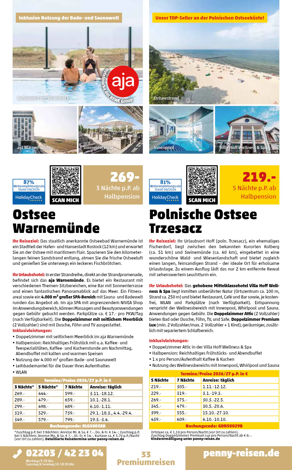 Penny Reisen Prospekt (ab 01.10.2026) zum Blättern - Seite 33