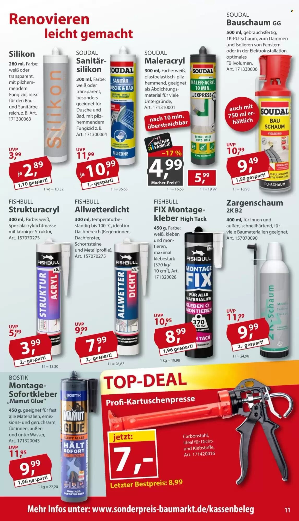 Sonderpreis Baumarkt Prospekt (ab 03.10.2026) zum Blättern - Seite 11