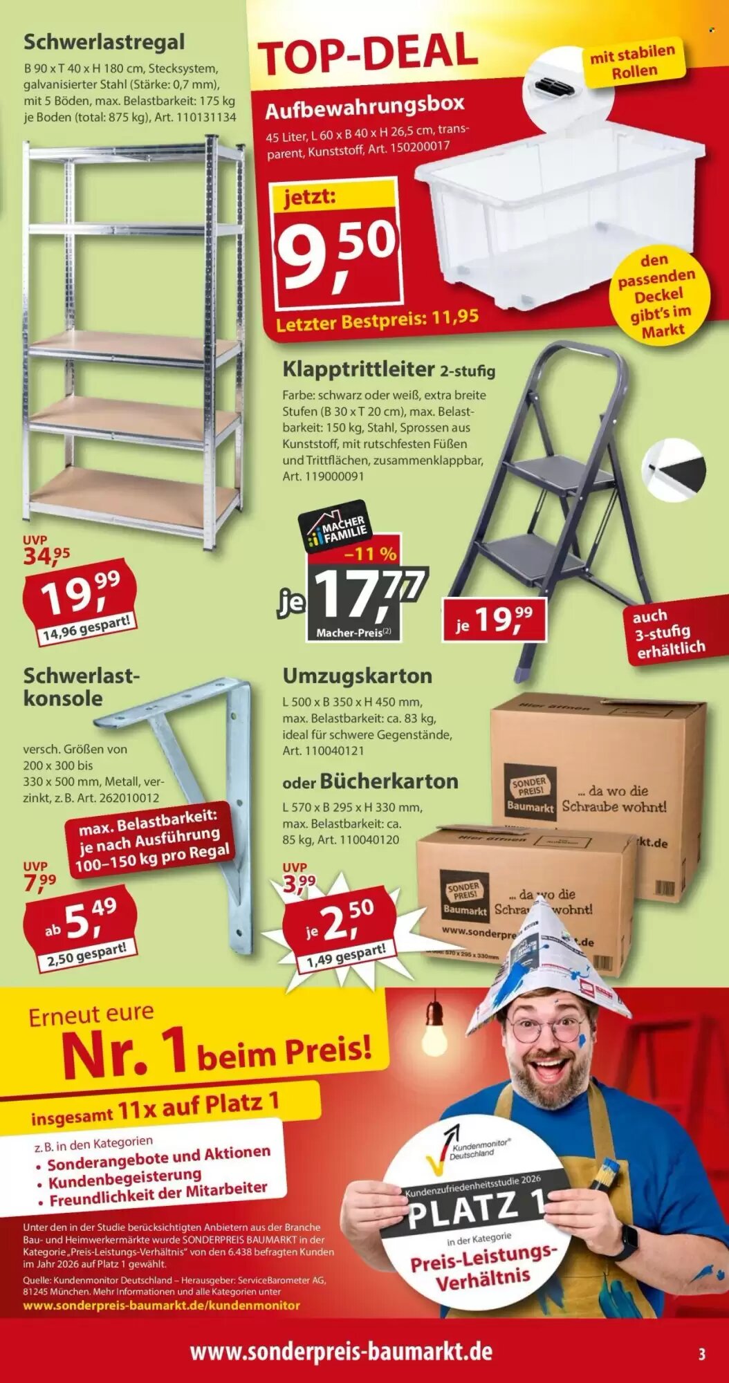 Sonderpreis Baumarkt Prospekt (ab 03.10.2026) zum Blättern - Seite 3