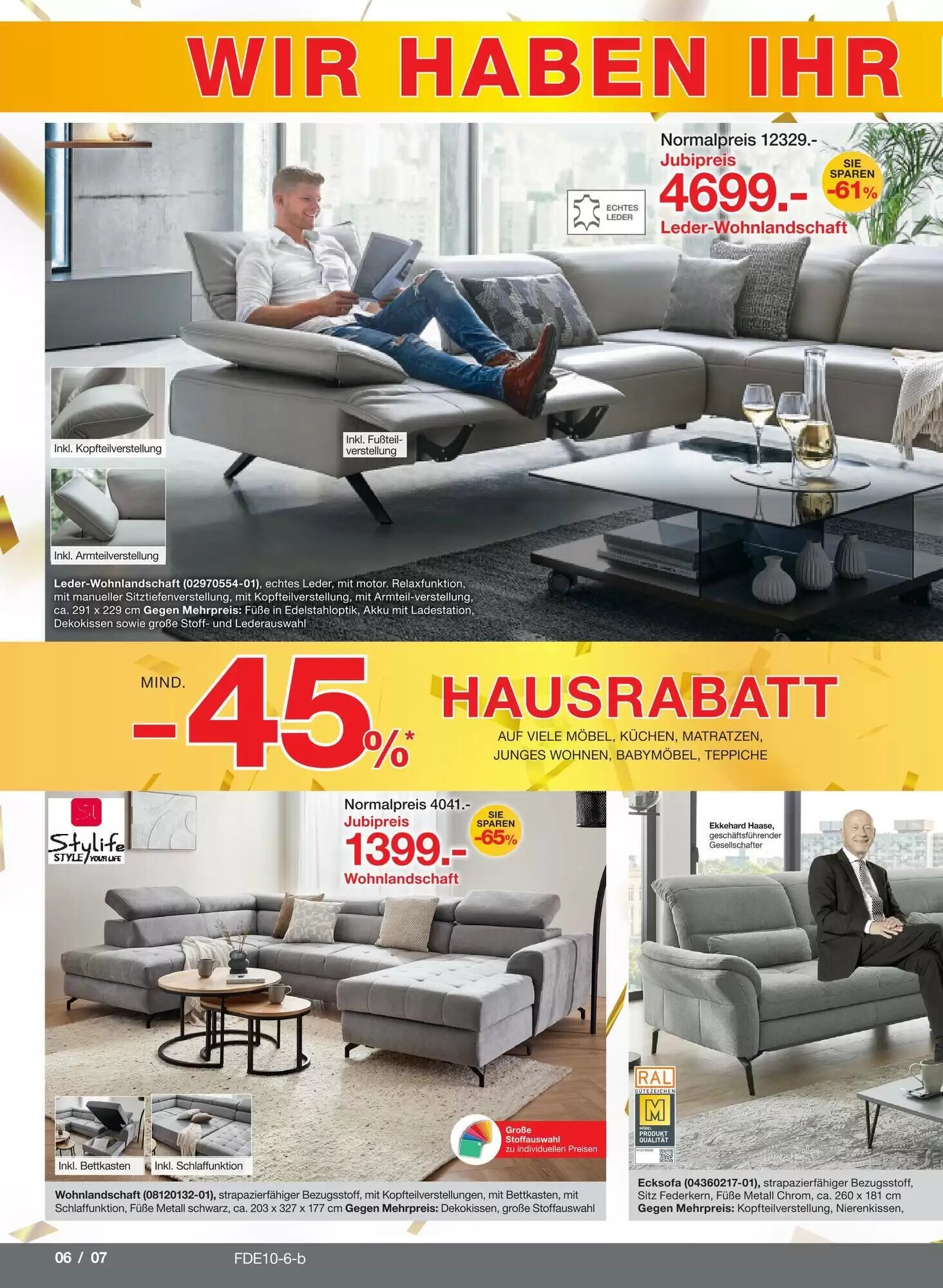 Möbelzentrum Pforzheim Prospekt (ab 03.10.2026) zum Blättern - Seite 6