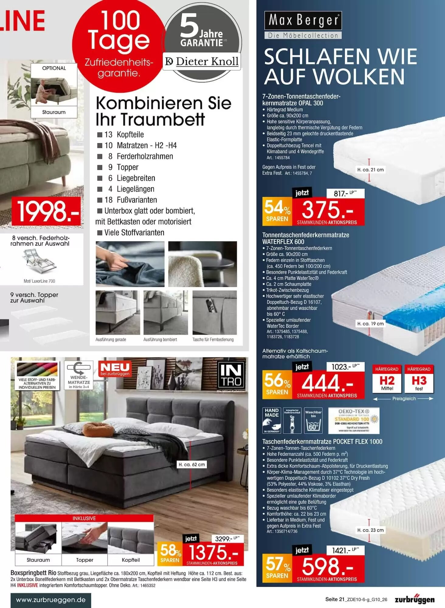 Zurbrüggen Prospekt (ab 03.10.2026) zum Blättern - Seite 21