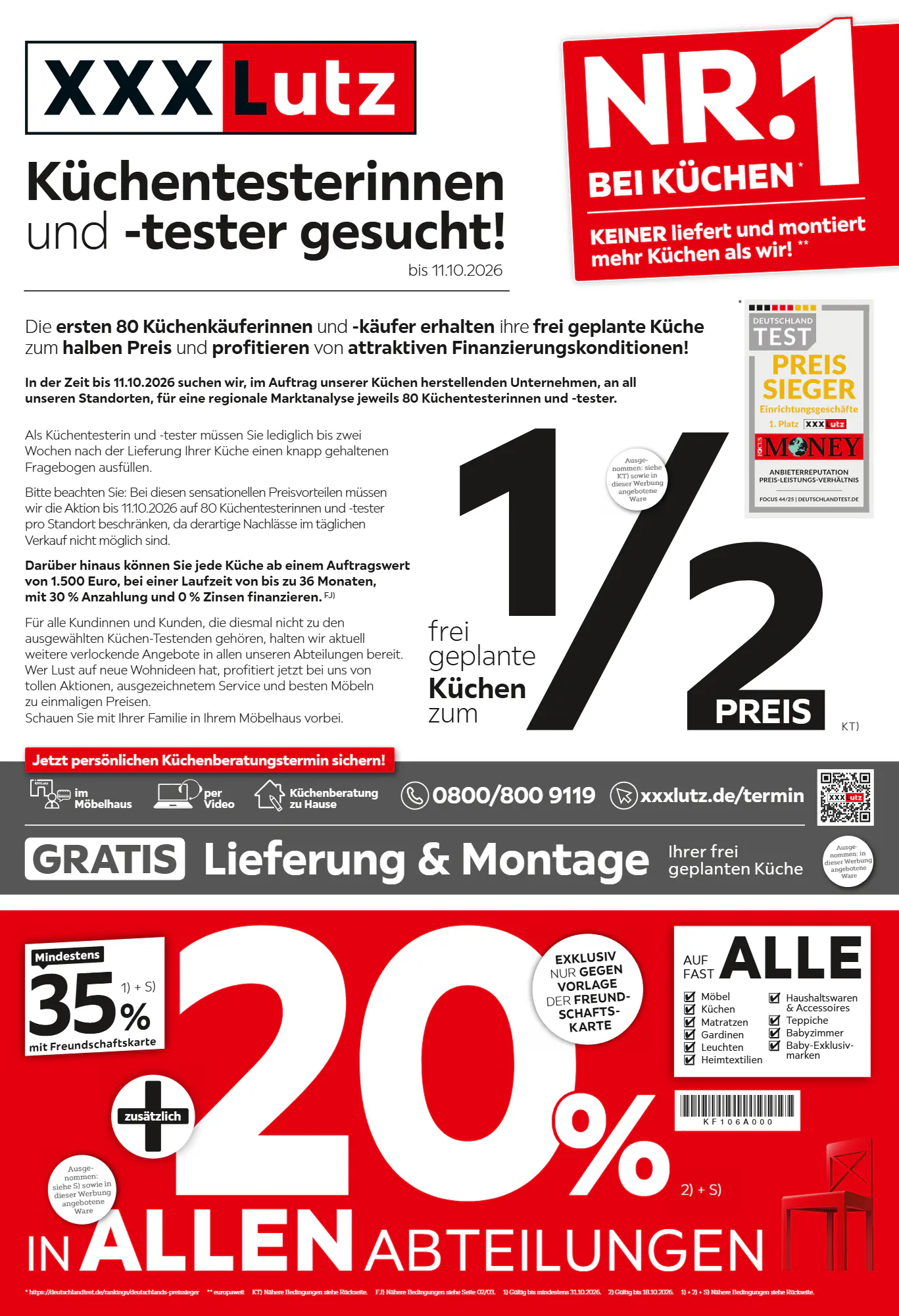 XXXLutz Prospekt (ab 03.10.2026) zum Blättern - Seite 1
