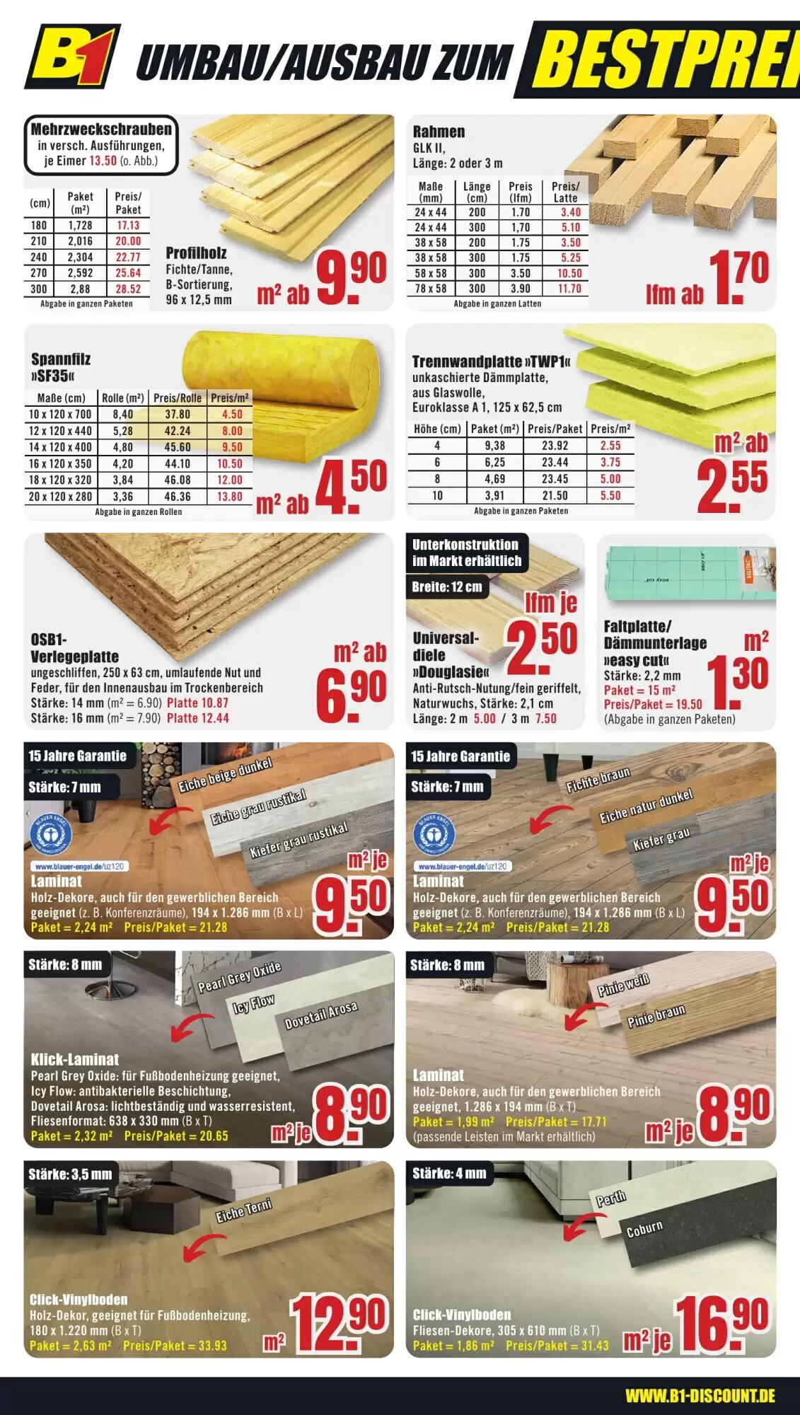 B1 Discount Baumarkt Prospekt (ab 04.10.2026) zum Blättern - Seite 2