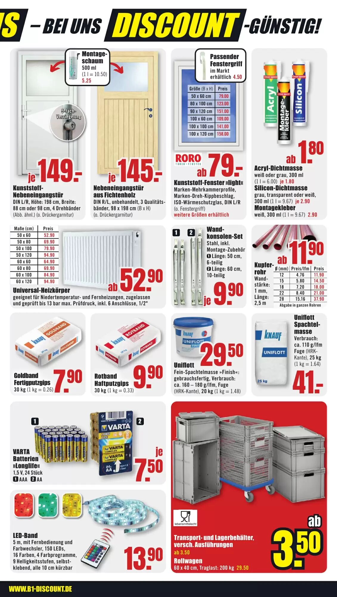 B1 Discount Baumarkt Prospekt (ab 04.10.2026) zum Blättern - Seite 3